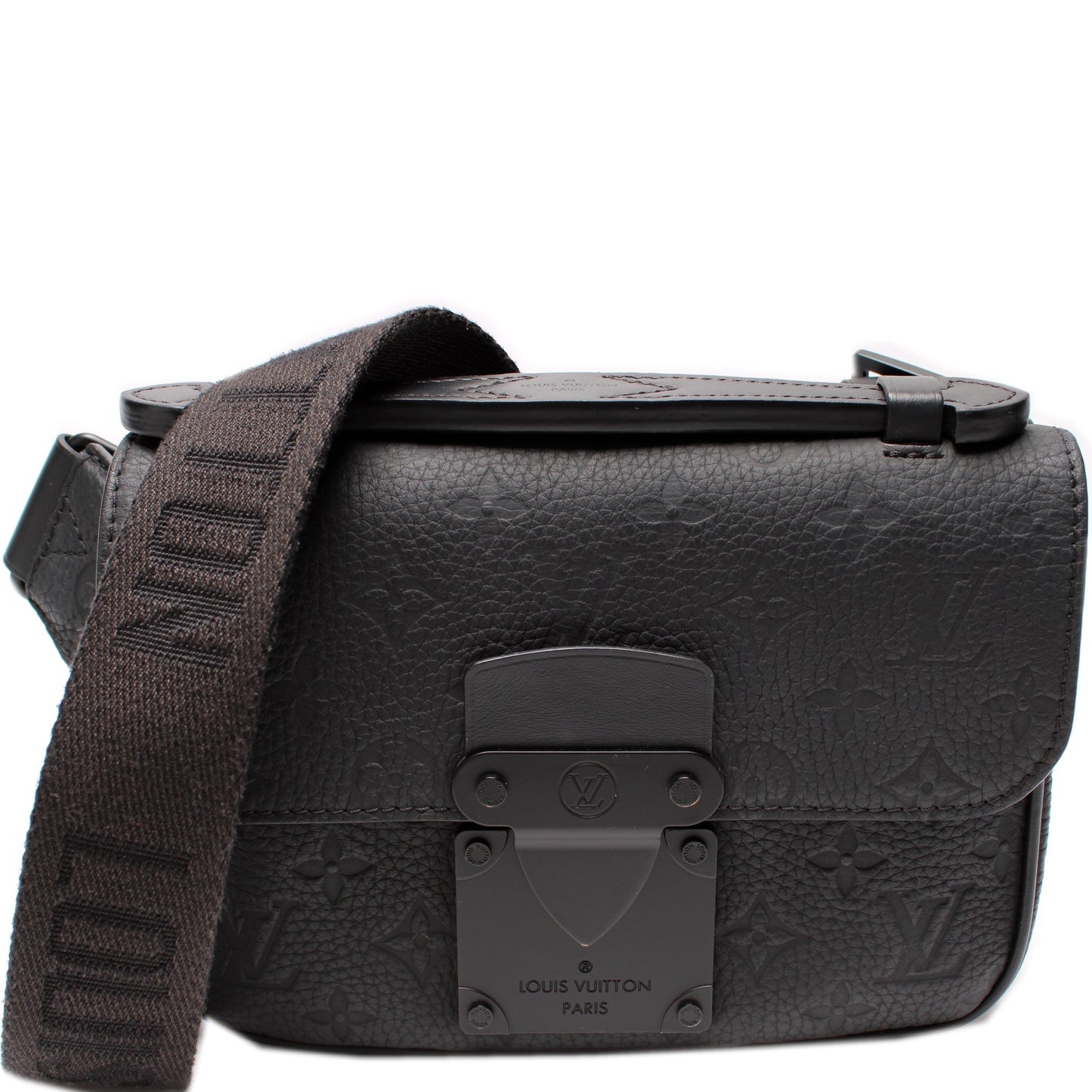 Louis Vuitton S Sling Taurillon Lock Leather Crossbody Bag