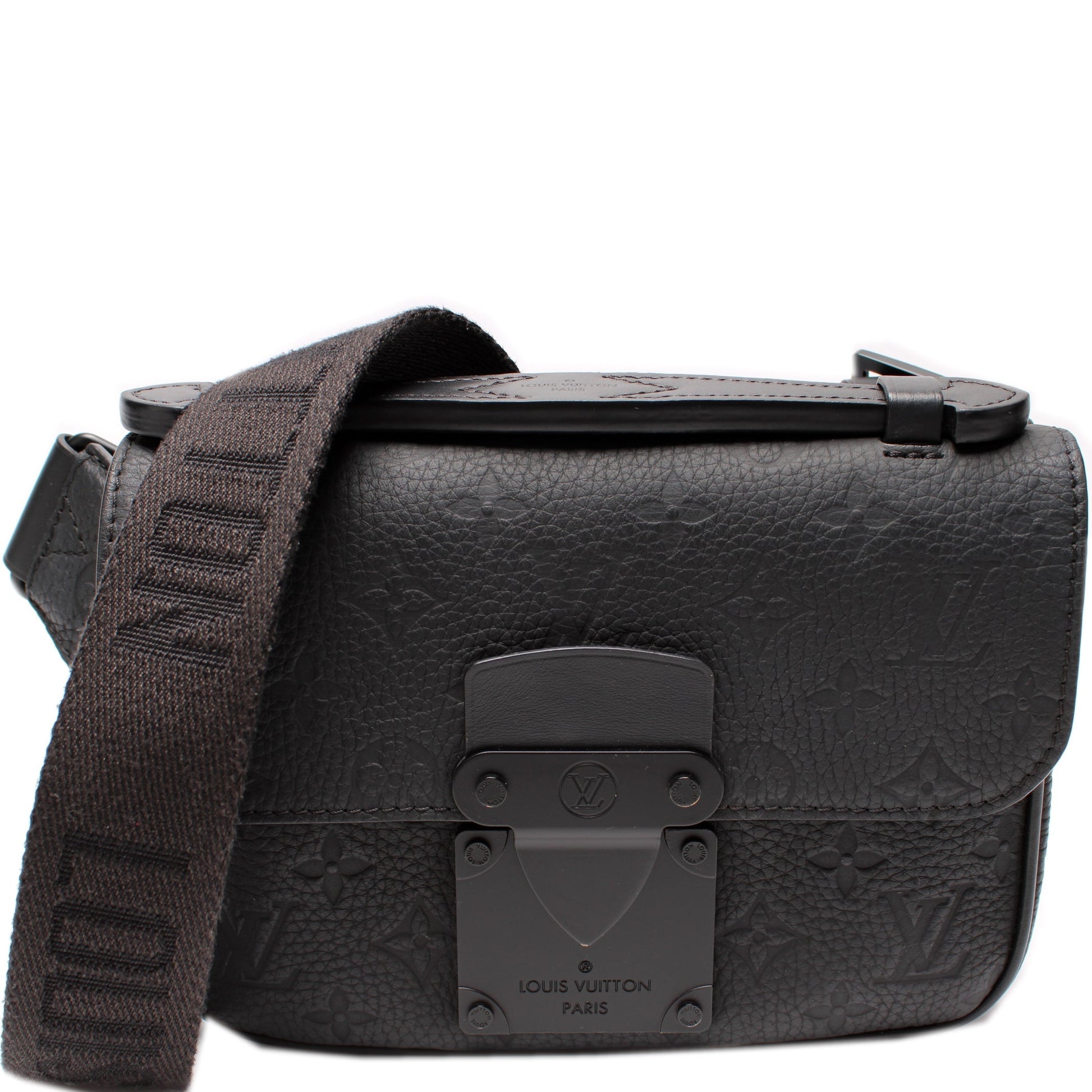 Louis Vuitton S Sling Taurillon Lock Leather Crossbody Bag
