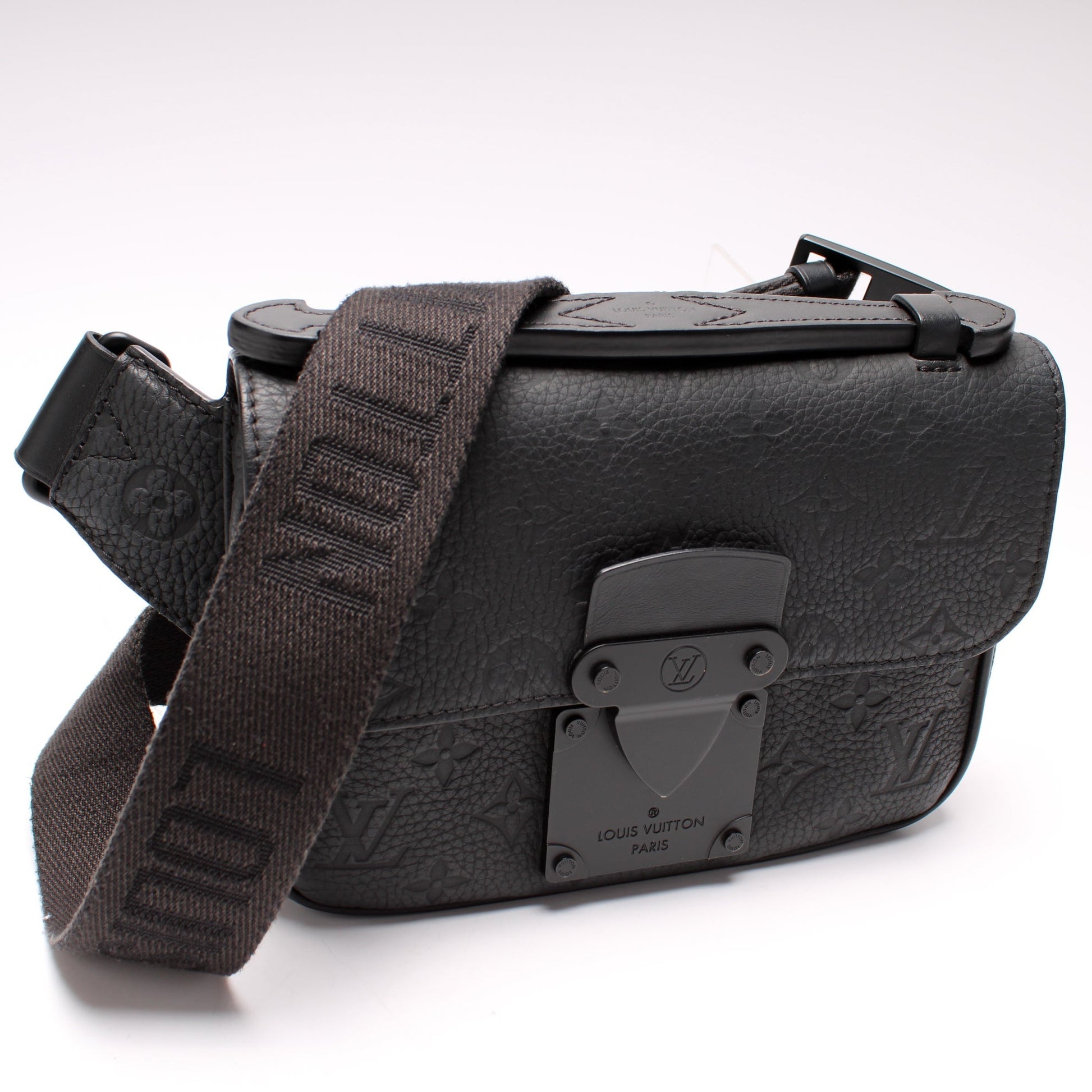 Louis Vuitton S Sling Taurillon Lock Leather Crossbody Bag