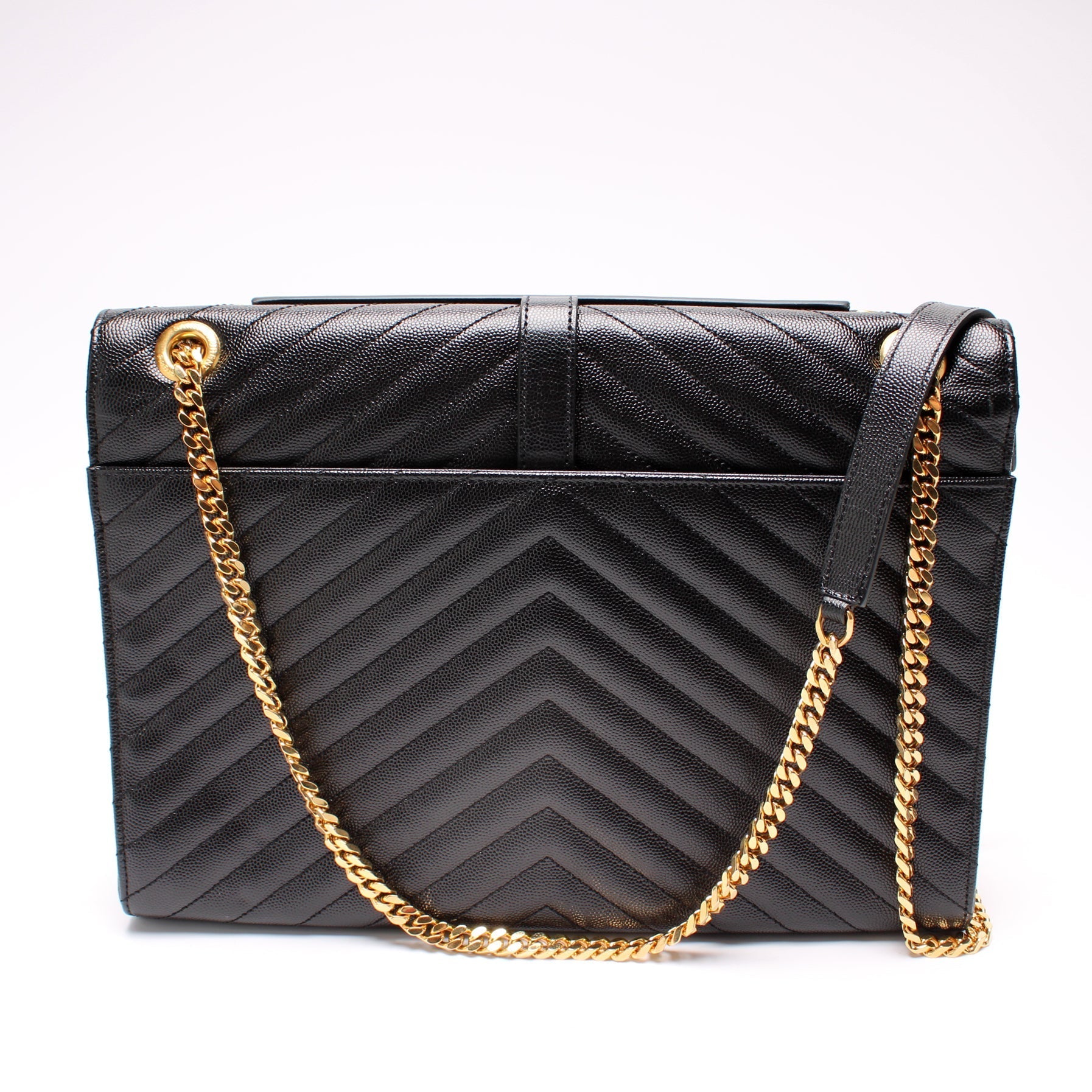 YSL Saint Laurent Envelope Chevron Bag Large Travel Bag Large Chevron 342027