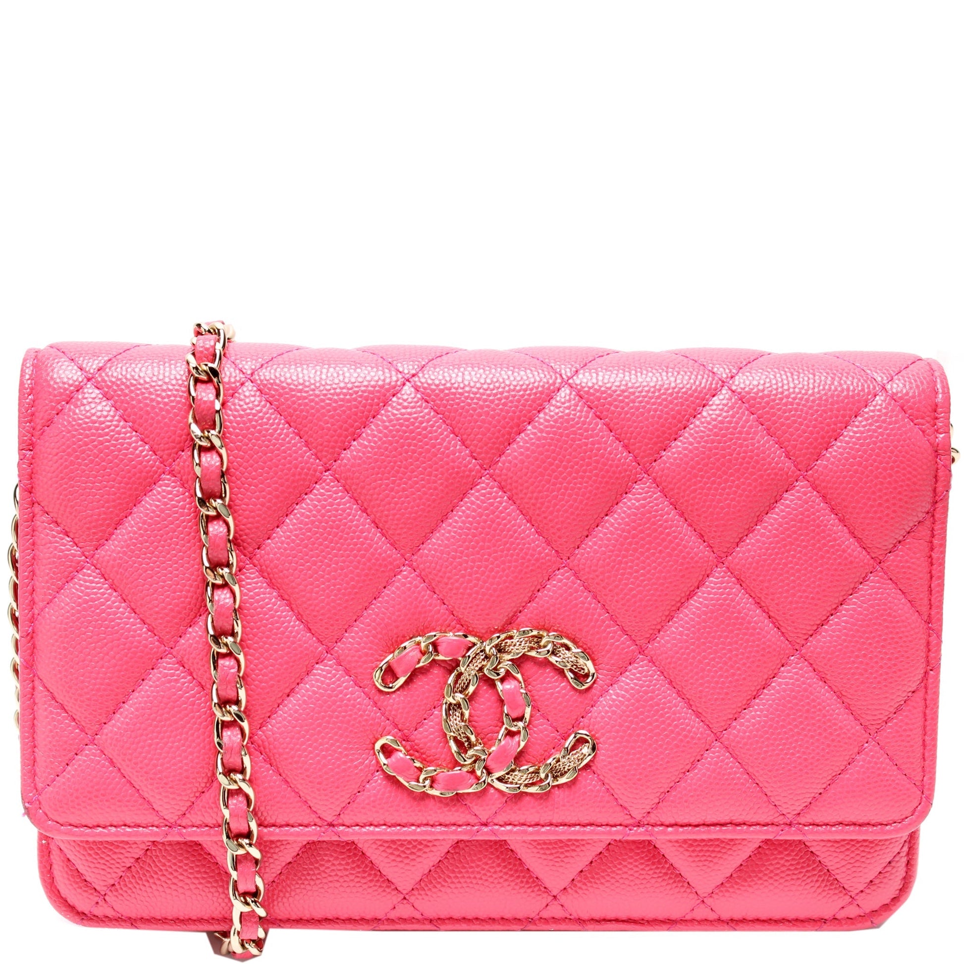 Chanel WOC Classic Quilted Caviar 30M Clutch Bag