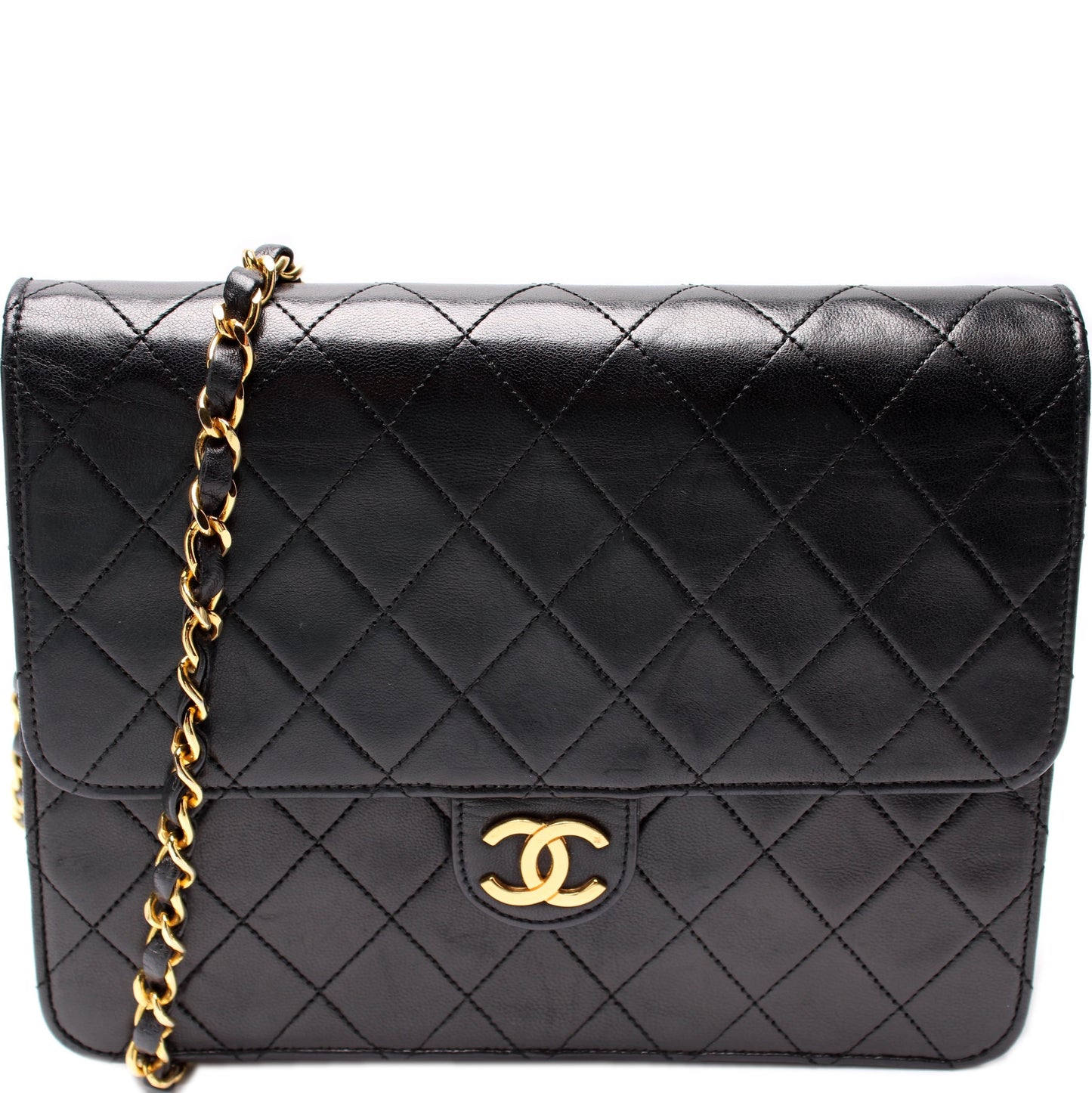 Chanel CC Snap Single Flap Lock Shoulder Bag