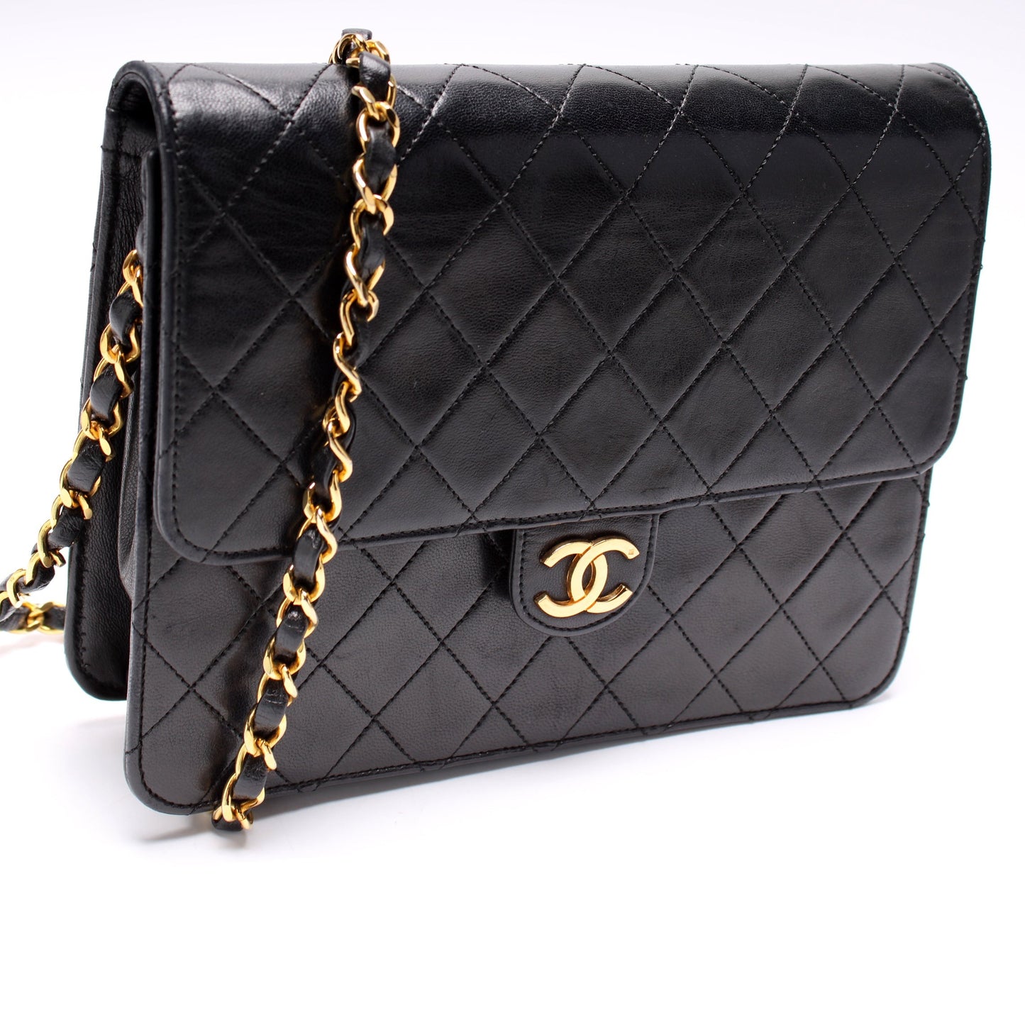 Chanel CC Snap Single Flap Lock Shoulder Bag