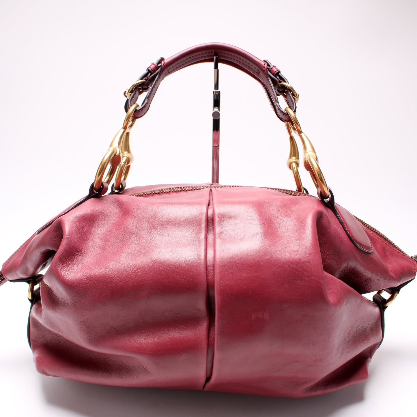Gucci Icon Soft Calfskin Top Handle Travel Bag