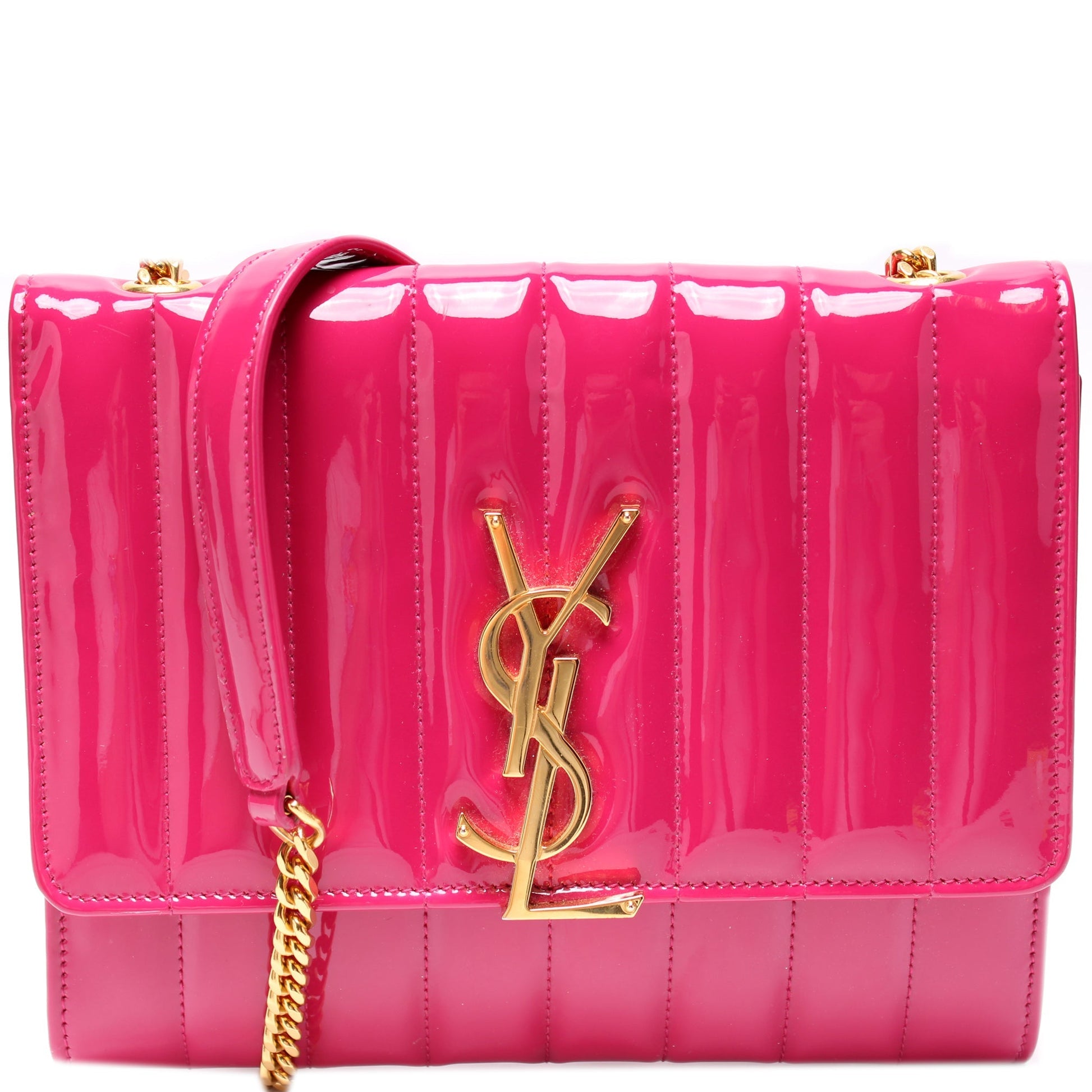 YSL Saint Laurent Saint Laurent Vicky Patent Crossbody Bag