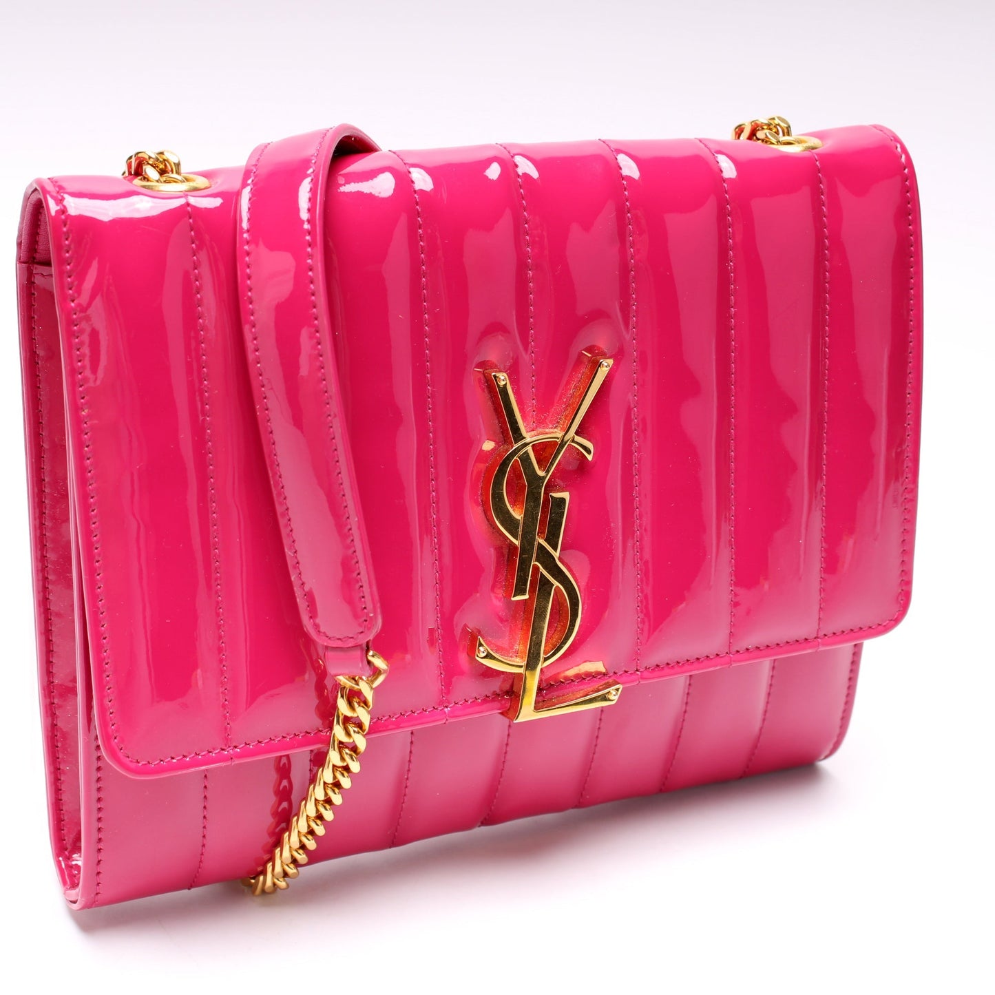 YSL Saint Laurent Saint Laurent Vicky Patent Crossbody Bag