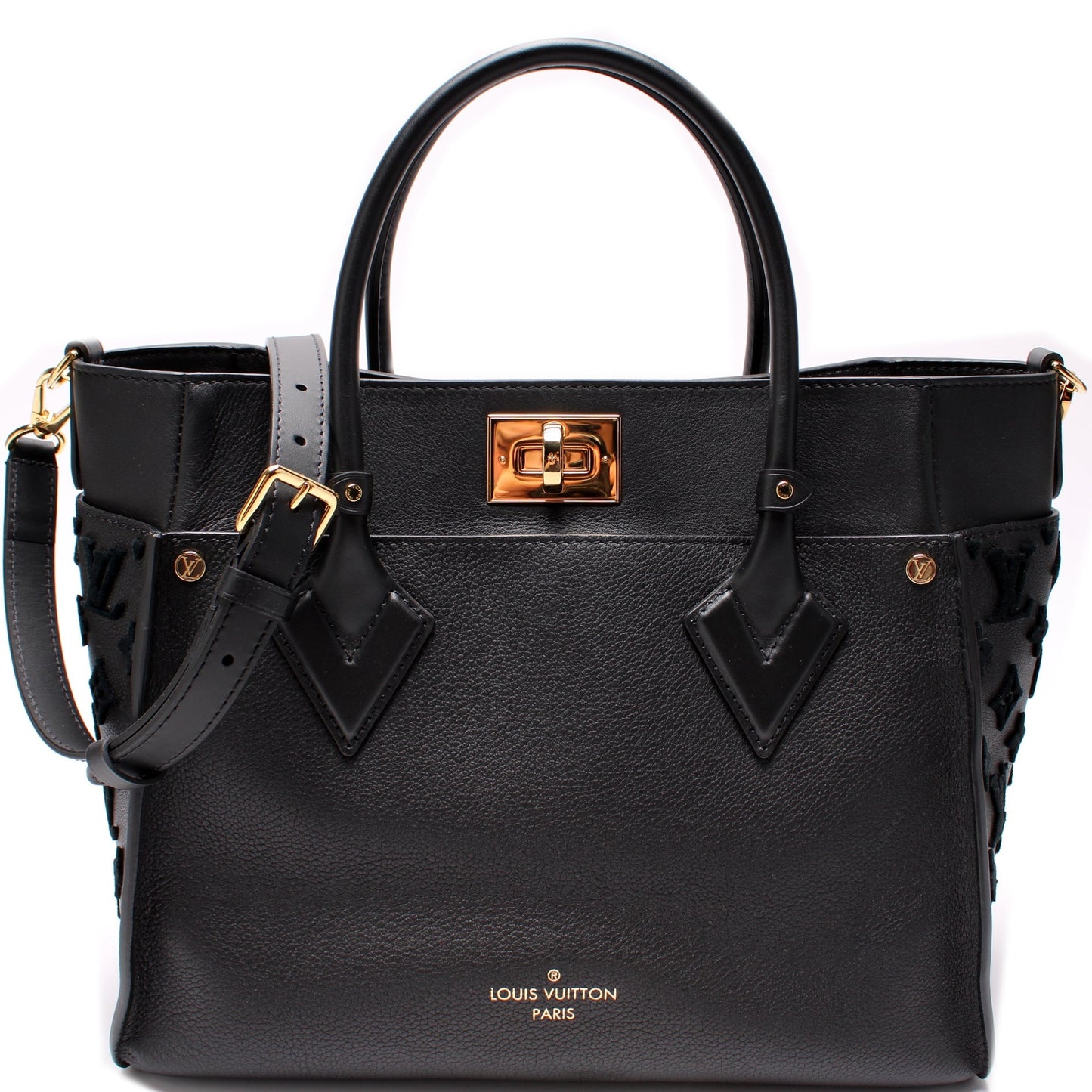 Louis Vuitton On My Side MM Calf Handbag