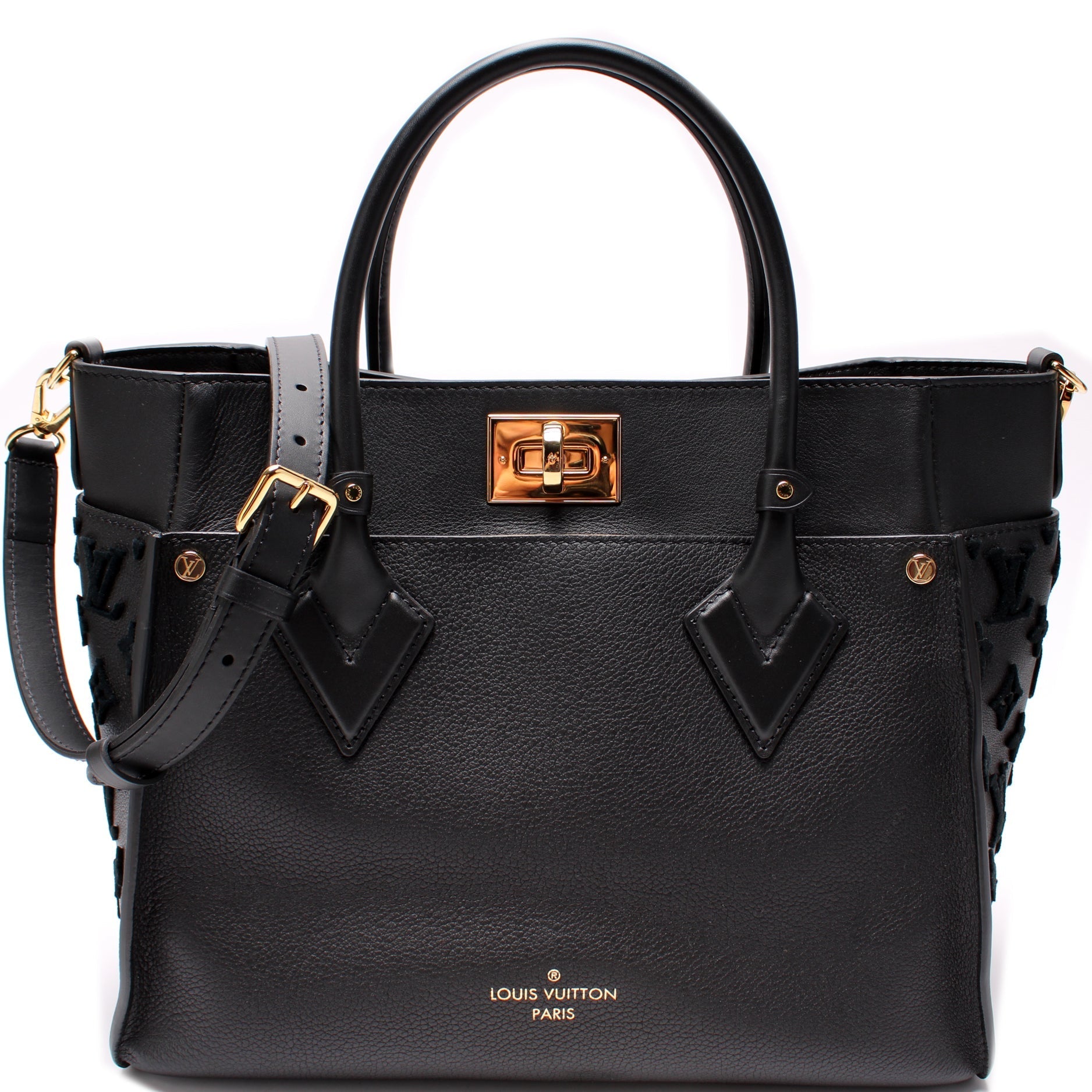 Louis Vuitton On My Side MM Calf Handbag