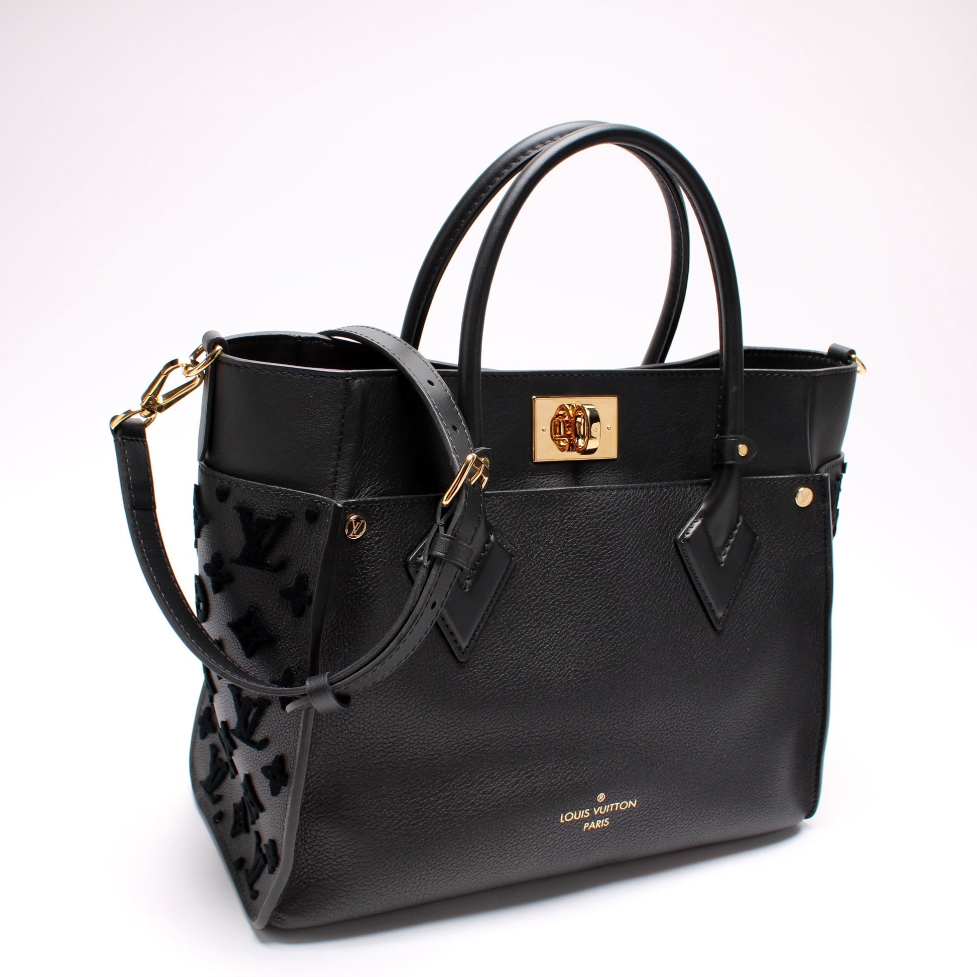 Louis Vuitton On My Side MM Calf Handbag