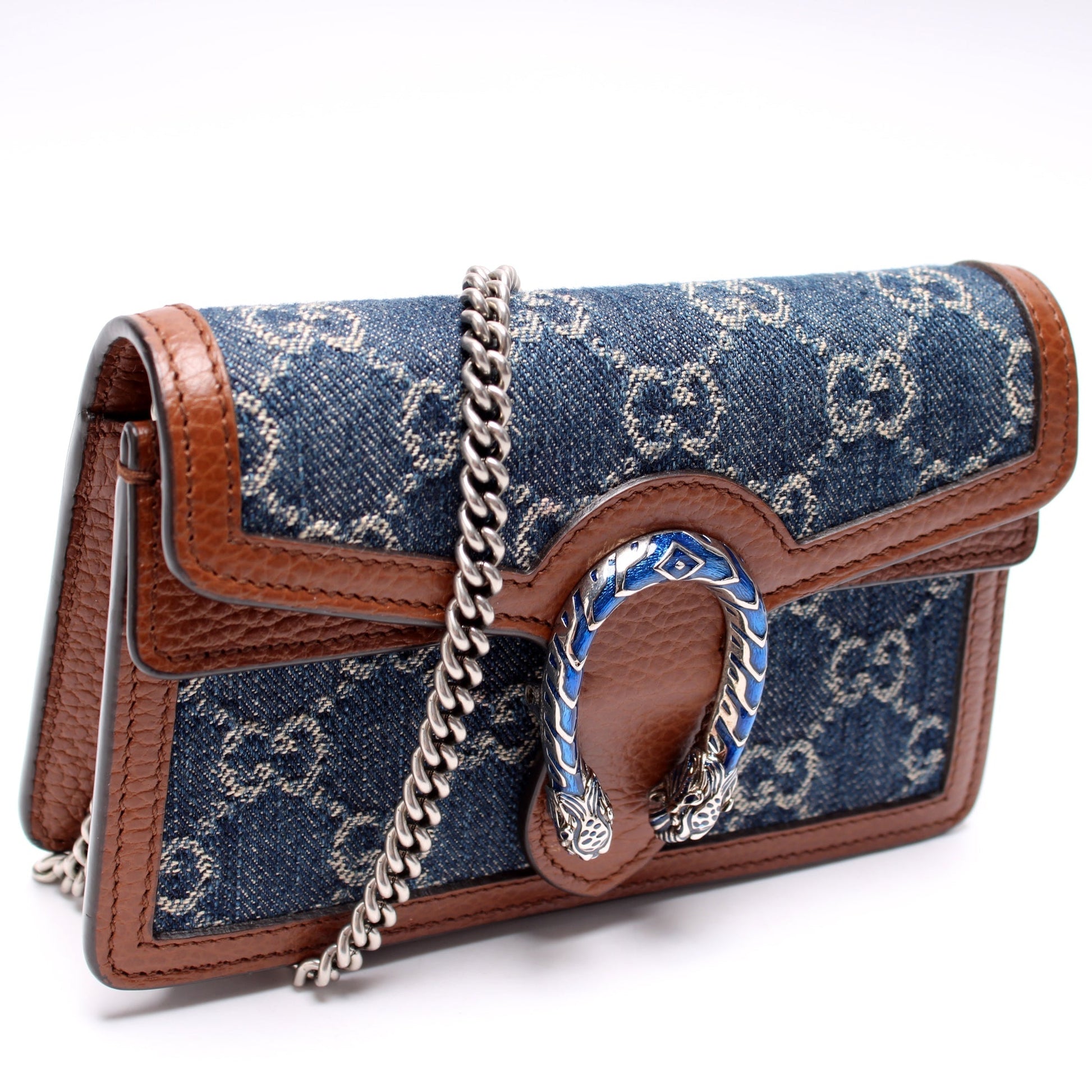 Gucci Dionysus GG Supreme Denim Mini Travel Bag