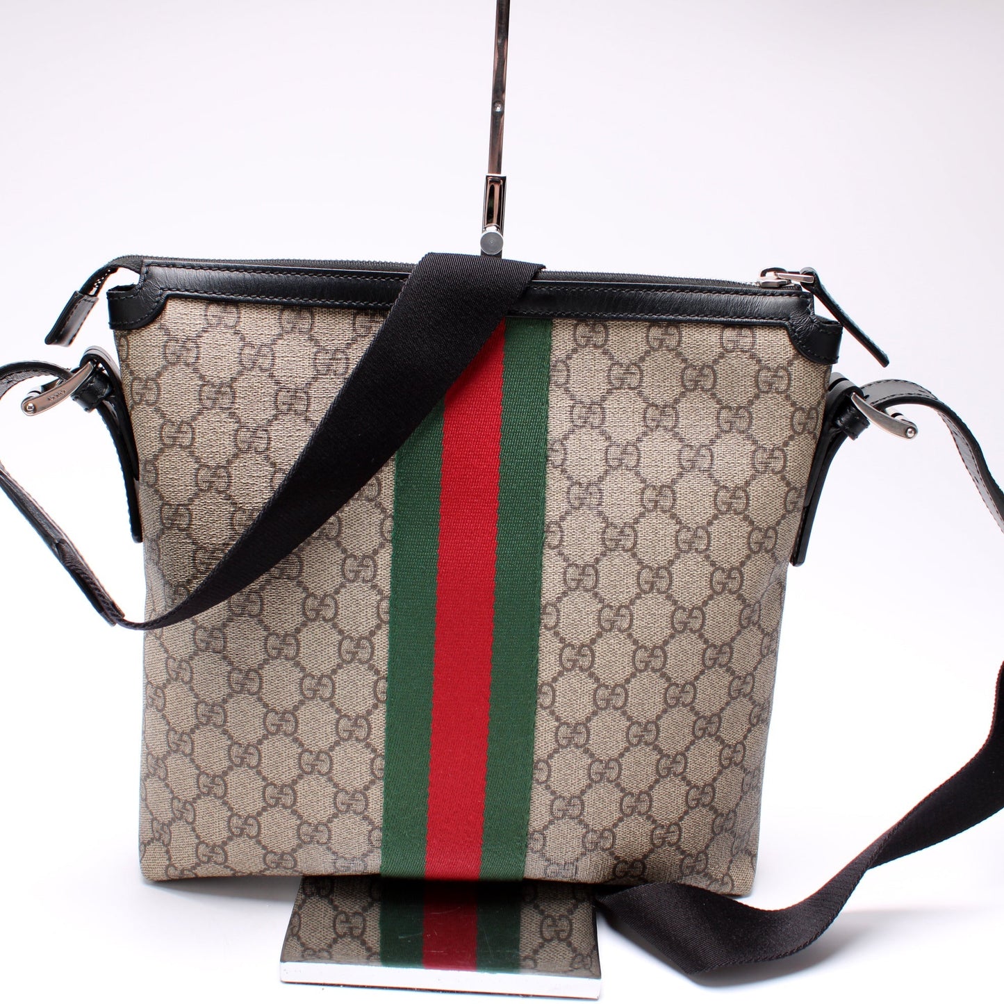 Gucci GG Supreme Web Messenger Bag