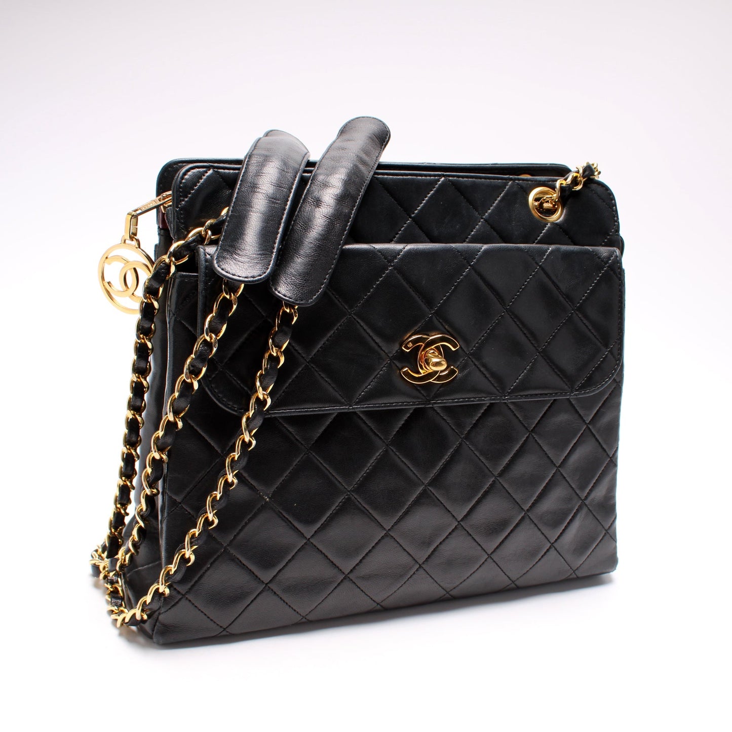 Chanel CC Front Pocket Lambskin 1M Shoulder Bag