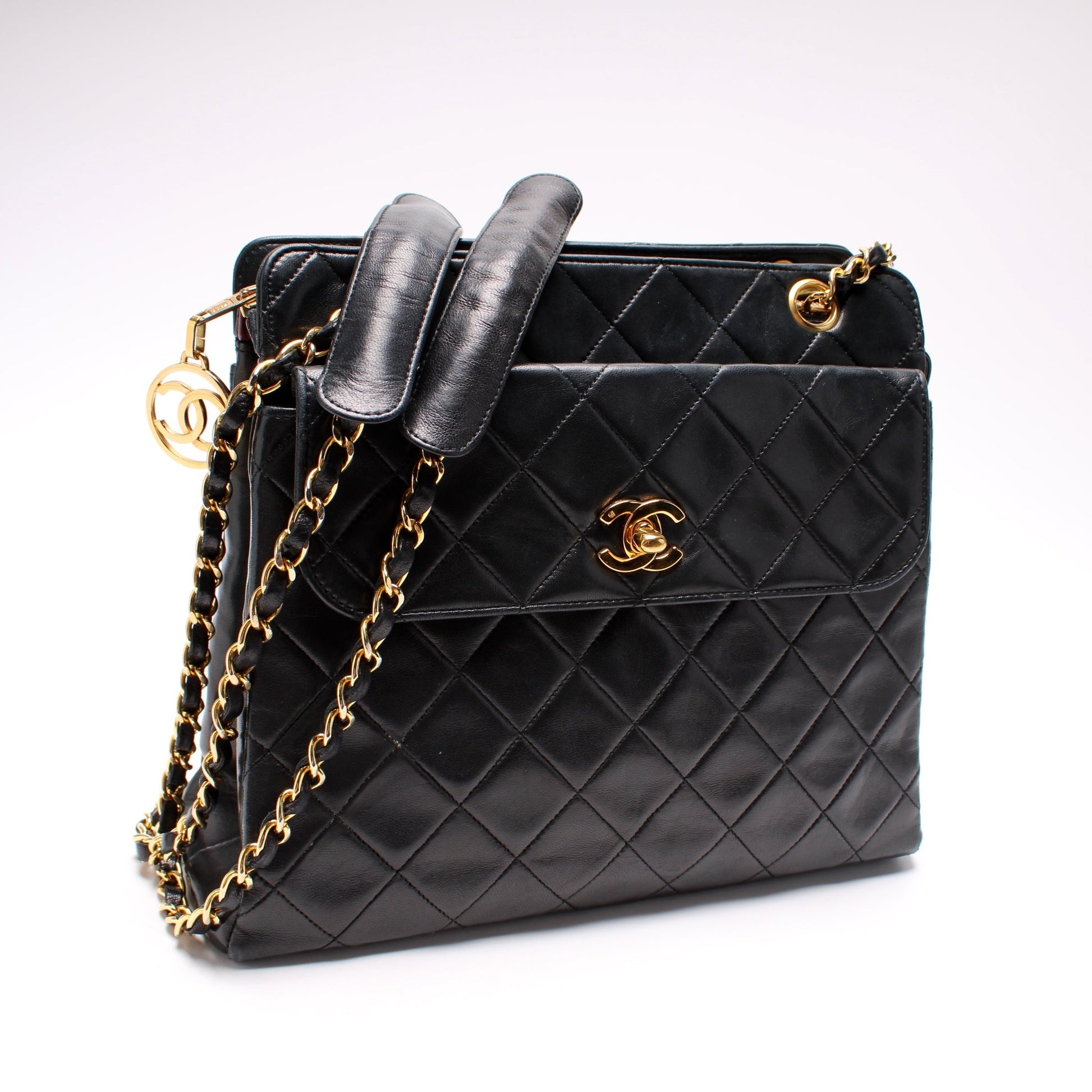 Chanel CC Front Pocket Lambskin 1M Shoulder Bag