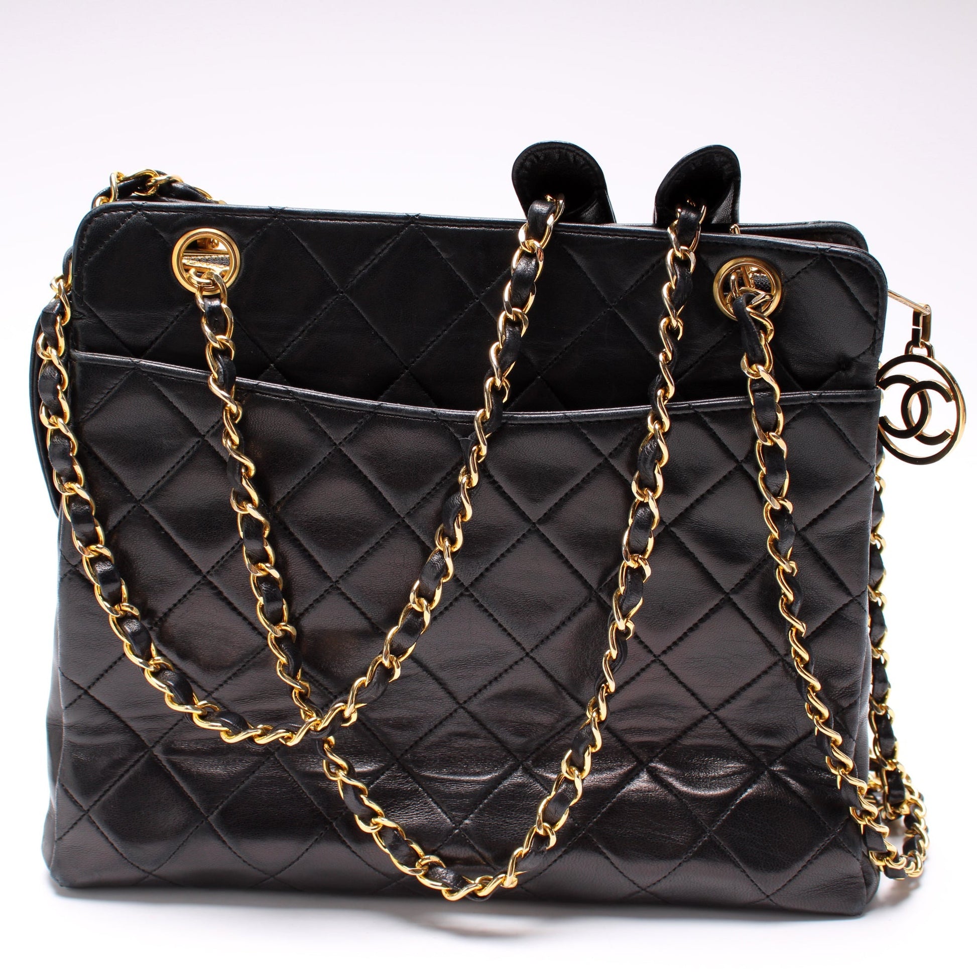 Chanel CC Front Pocket Lambskin 1M Shoulder Bag