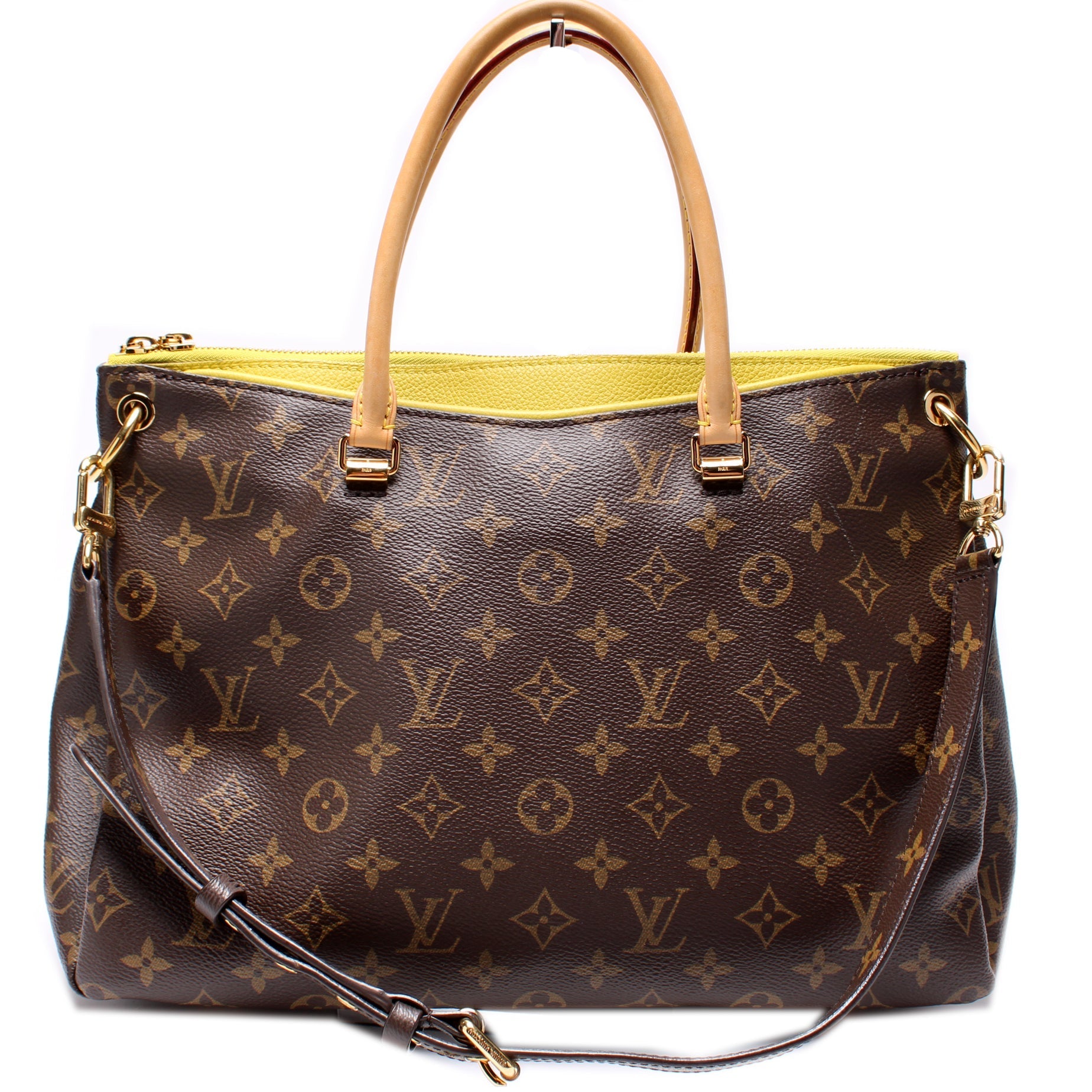 Louis Vuitton Pallas Side Monogram Canvas Tote Bag Side 4