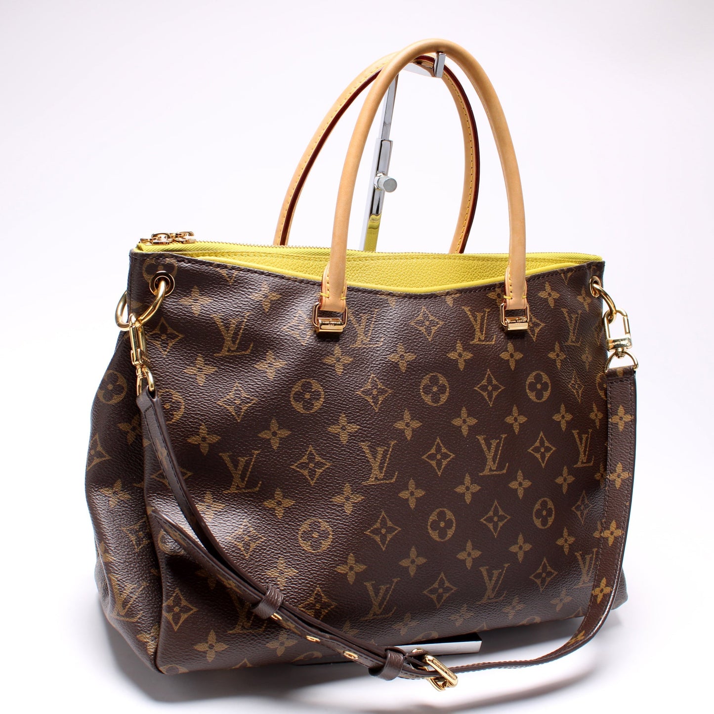 Louis Vuitton Pallas Side Monogram Canvas Tote Bag Side 4