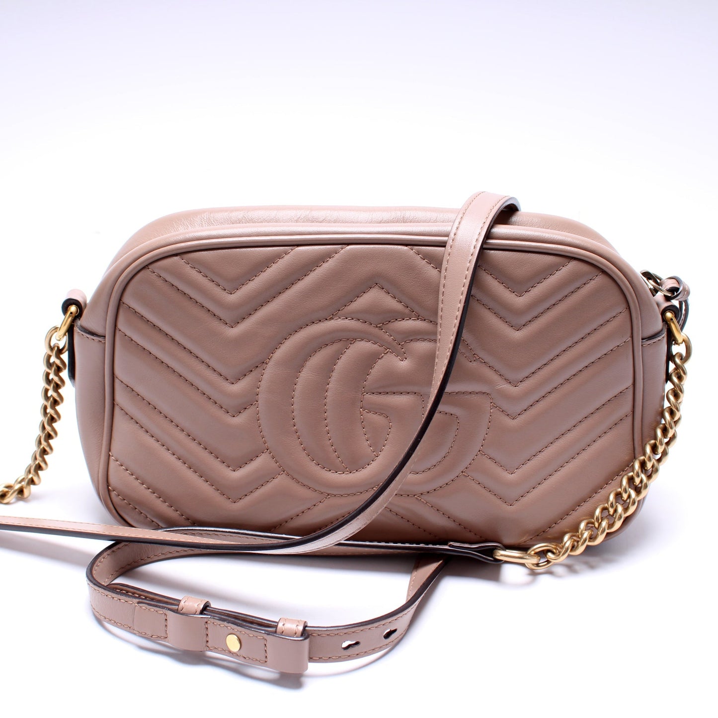 Gucci Marmont Camera Leather Small Handbag Bag 20