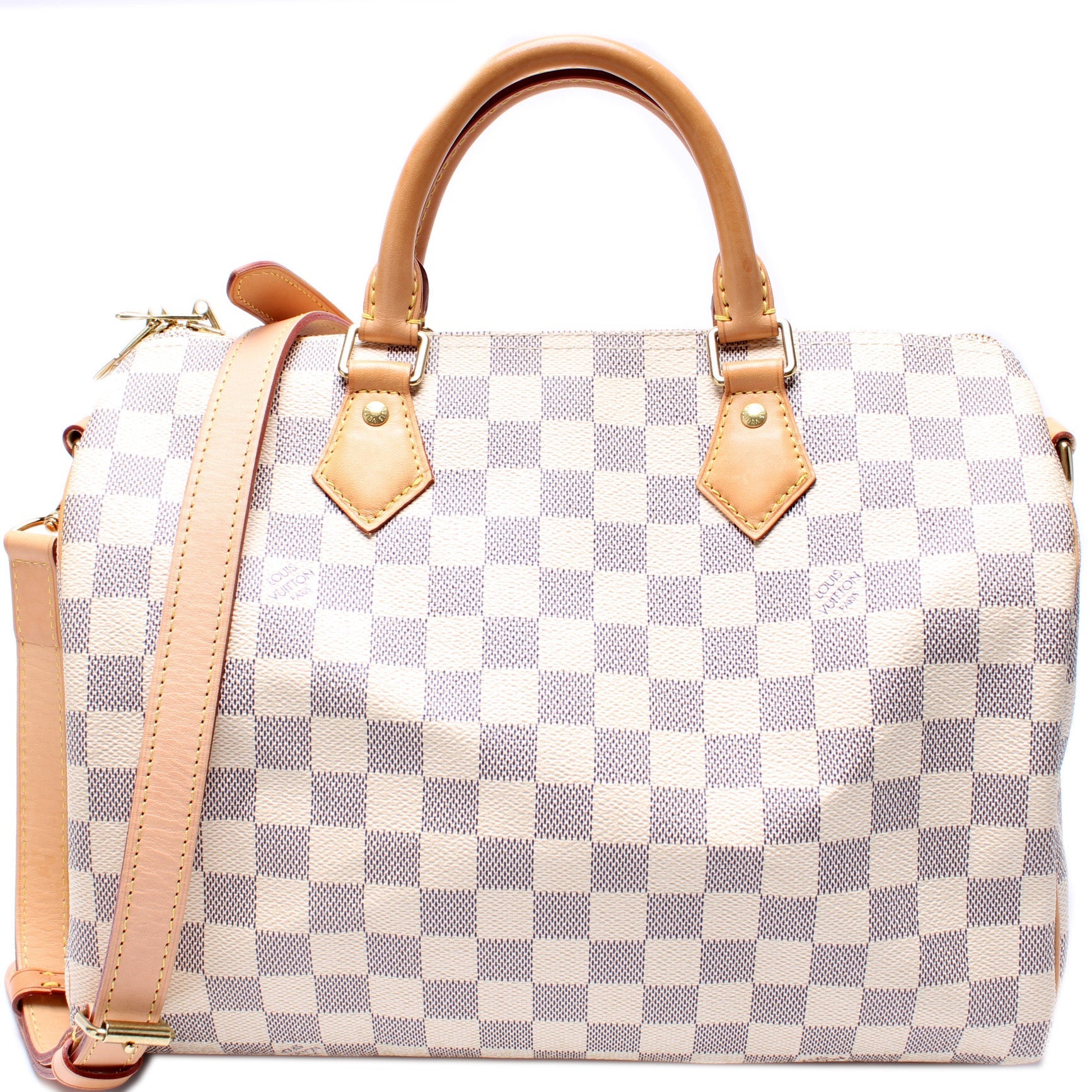 Louis Vuitton Speedy 30 Bandouliere Azur Damier Handbag Azur 3