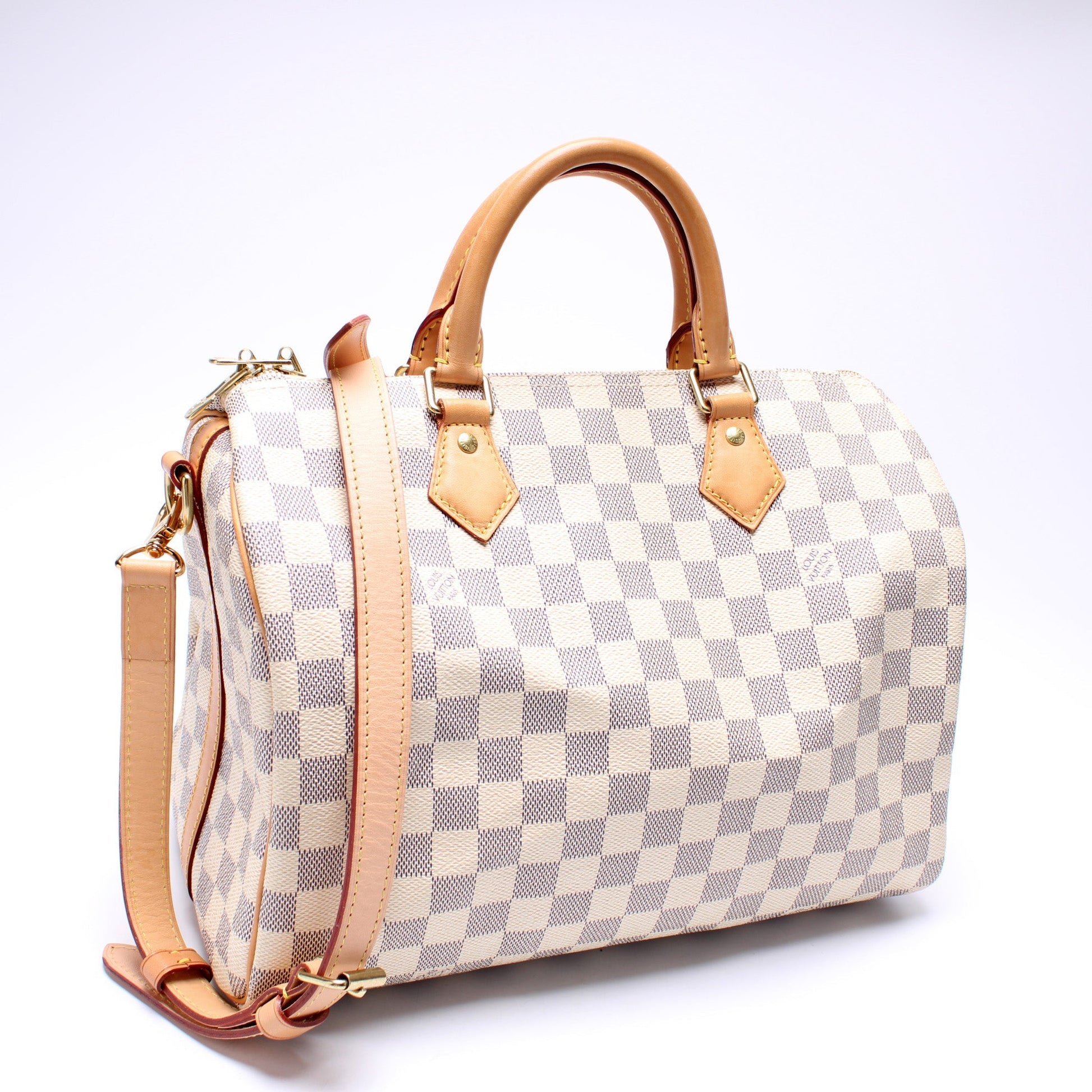 Louis Vuitton Speedy 30 Bandouliere Azur Damier Handbag Azur 3
