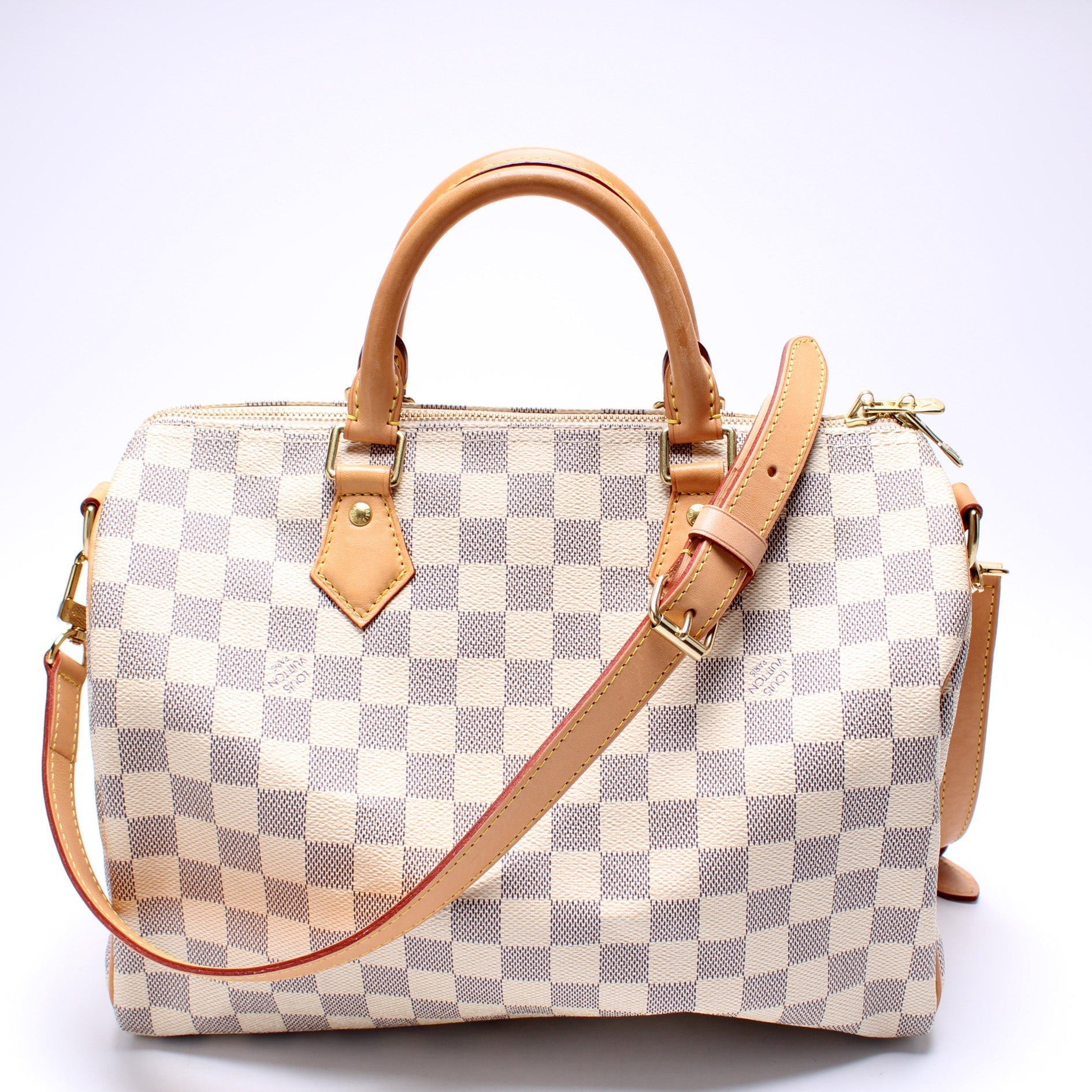 Louis Vuitton Speedy 30 Bandouliere Azur Damier Handbag Azur 3