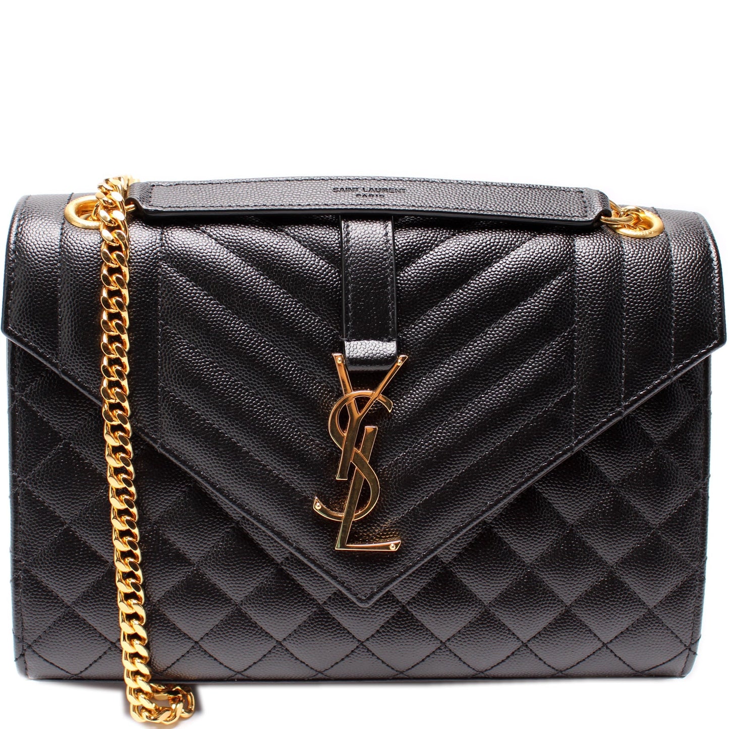 YSL Saint Laurent Saint Laurent Grain De Triquilt Satchel Bag Monogram Medium Travel Bag