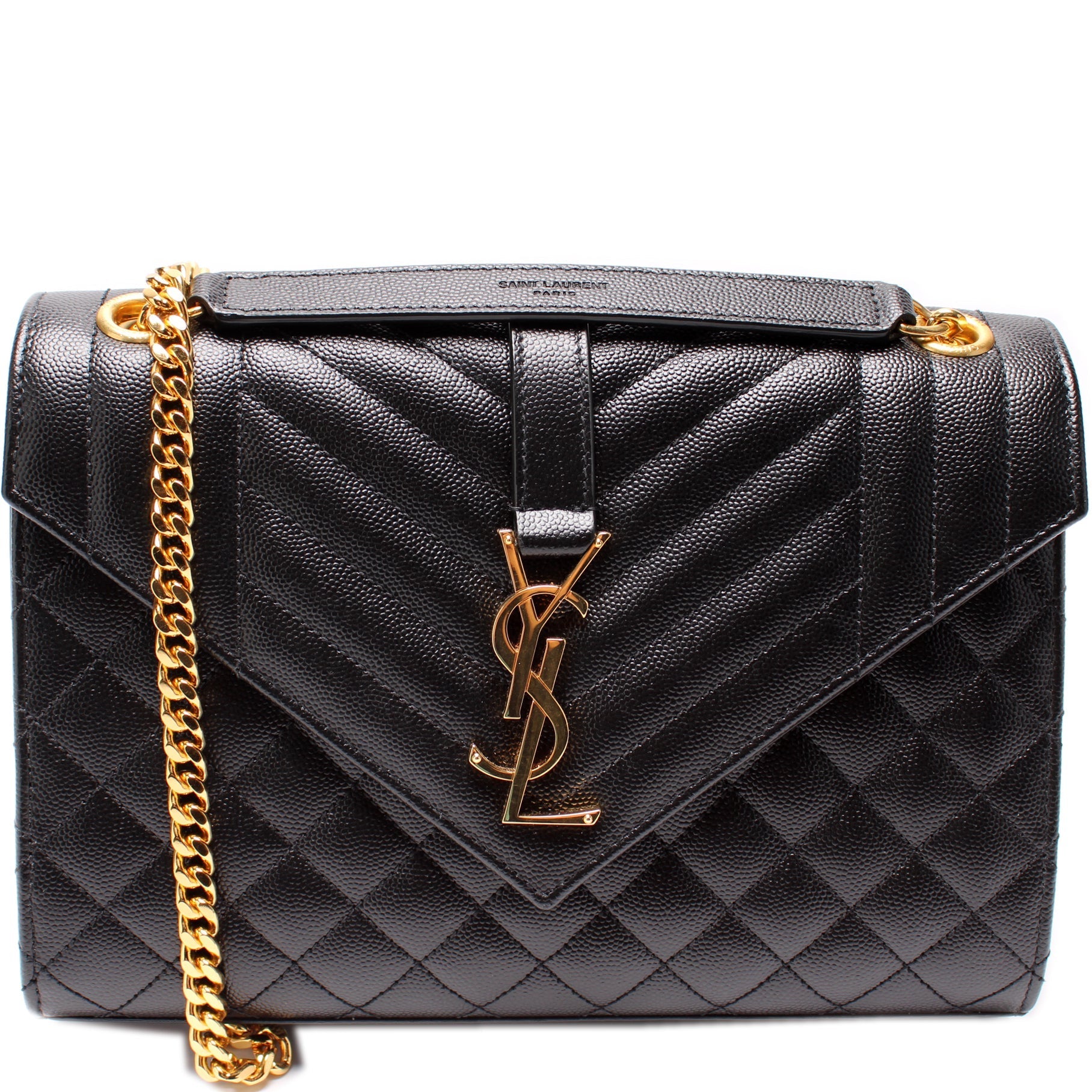 YSL Saint Laurent Saint Laurent Grain De Triquilt Satchel Bag Monogram Medium Travel Bag
