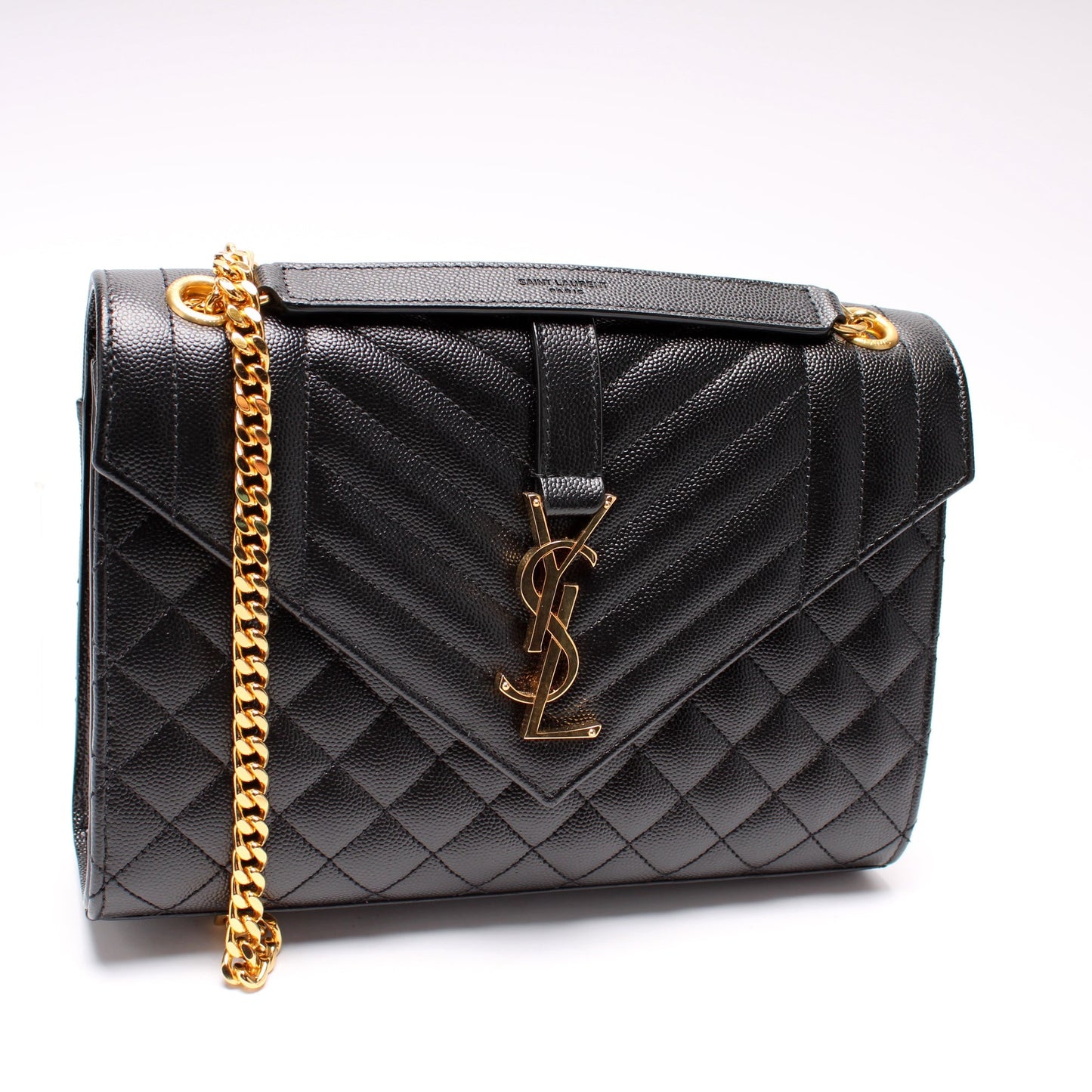 YSL Saint Laurent Saint Laurent Grain De Triquilt Satchel Bag Monogram Medium Travel Bag