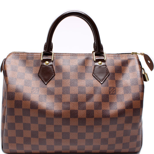 Louis Vuitton Speedy 30 Ebene Damier Handbag Ebene 25