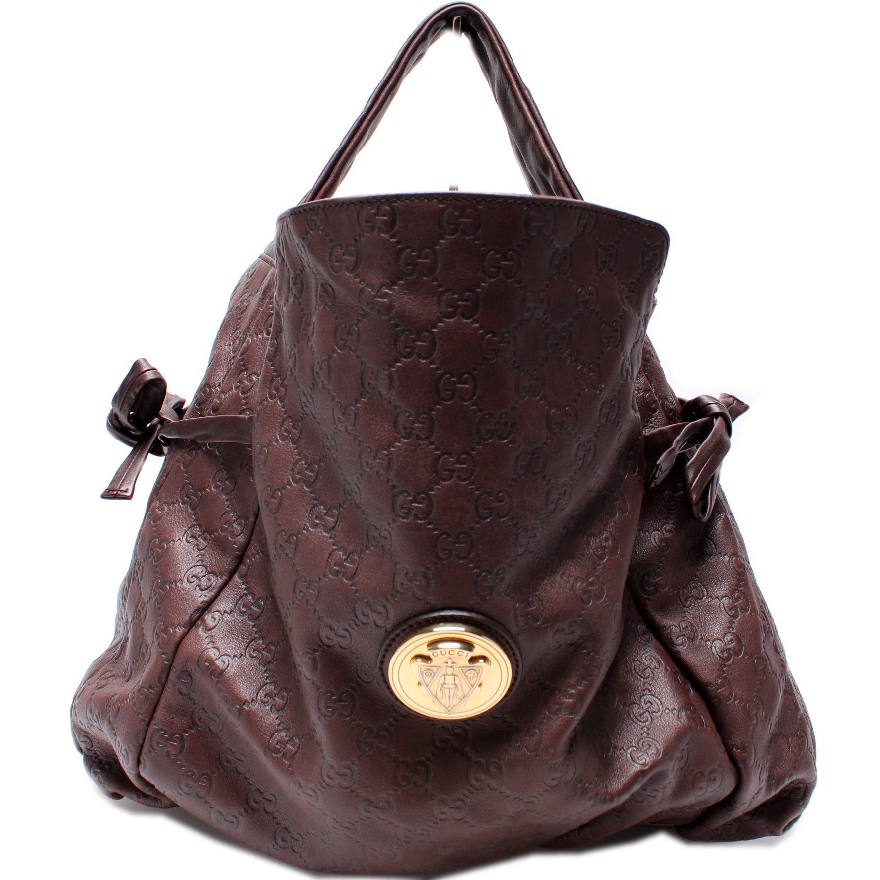 Gucci GG Hysterior Leather Medium Shoulder Bag