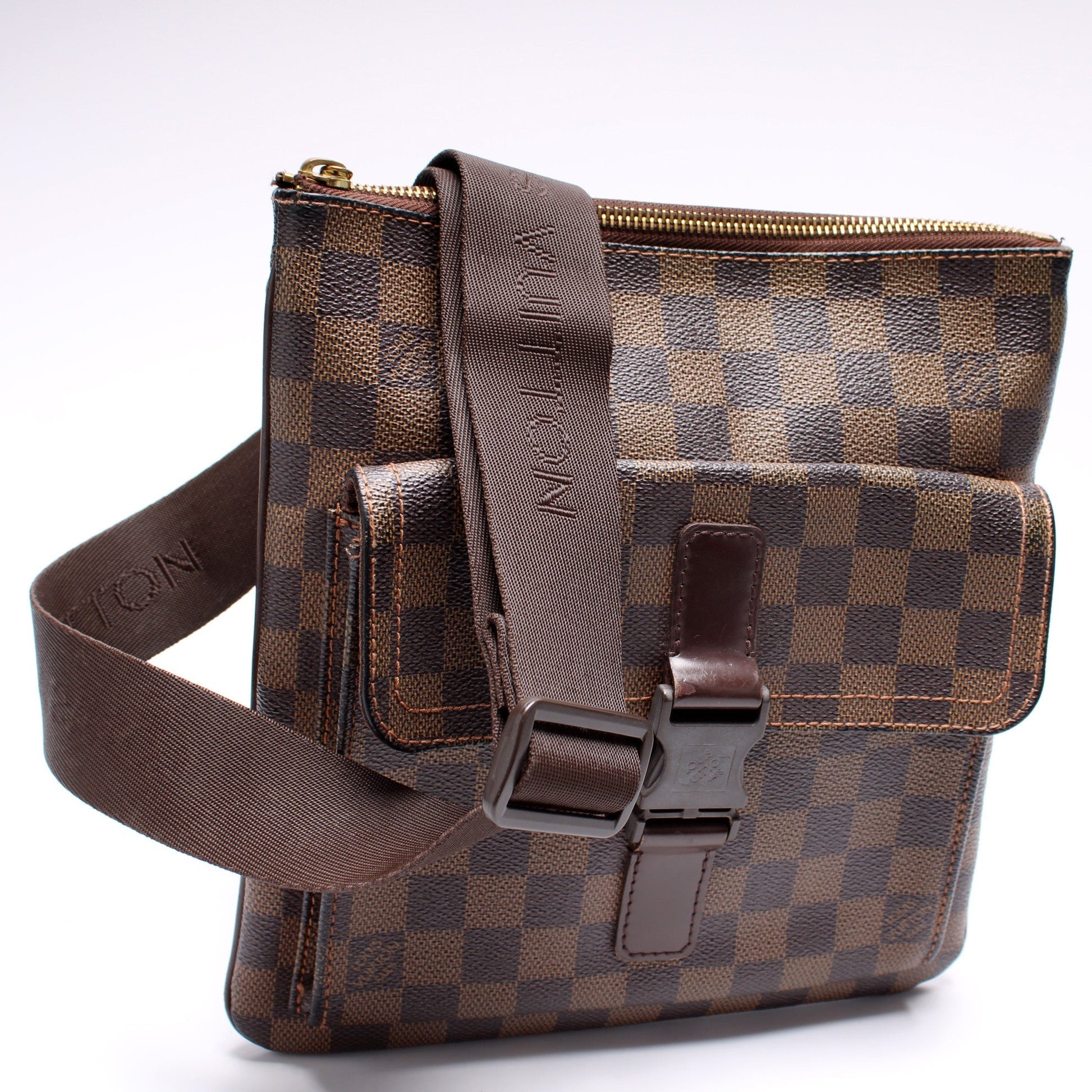 Louis Vuitton Pochette Meille Ebene Damier Clutch Bag Ebene 1