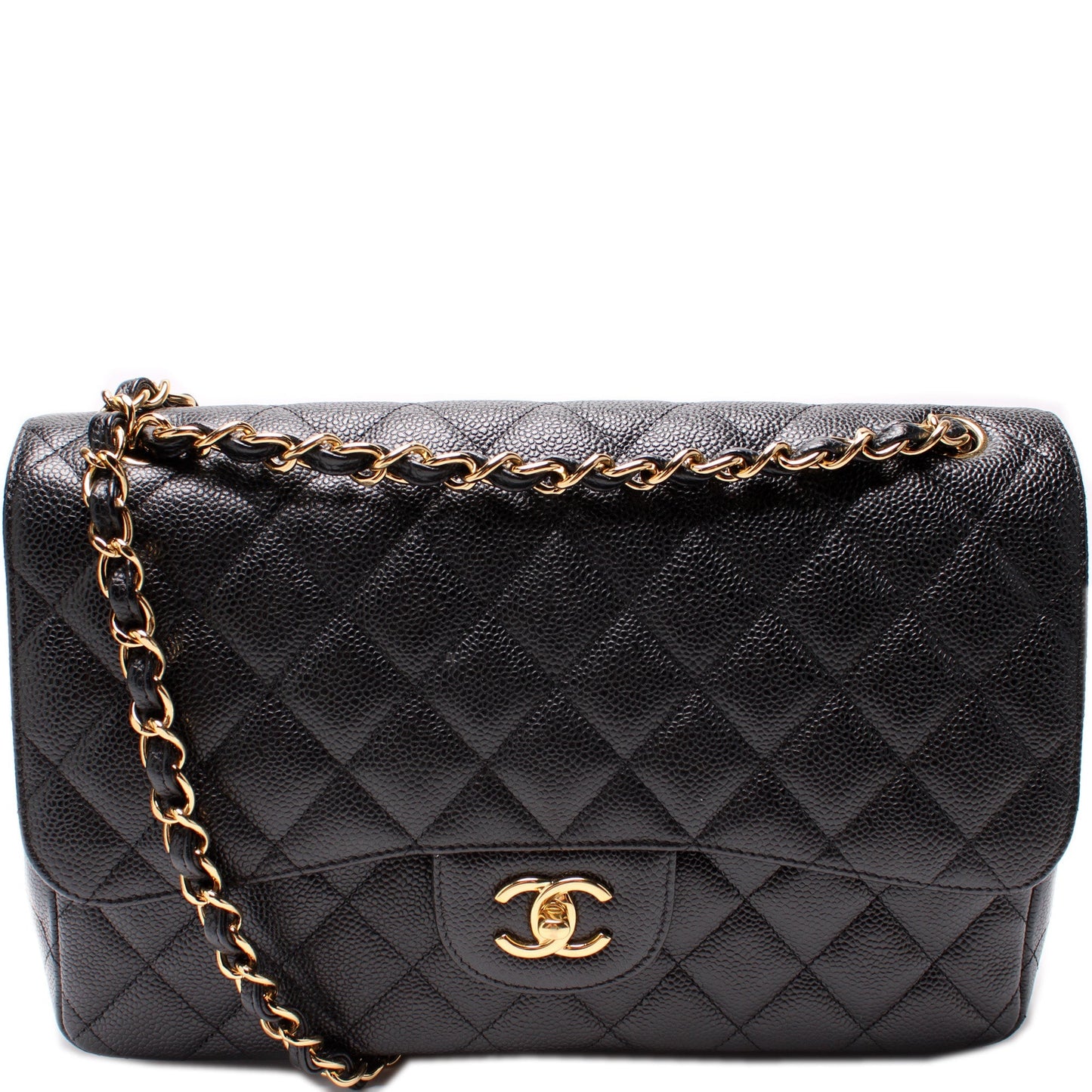 Chanel Classic Flap Jumbo Caviar 15M Handbag