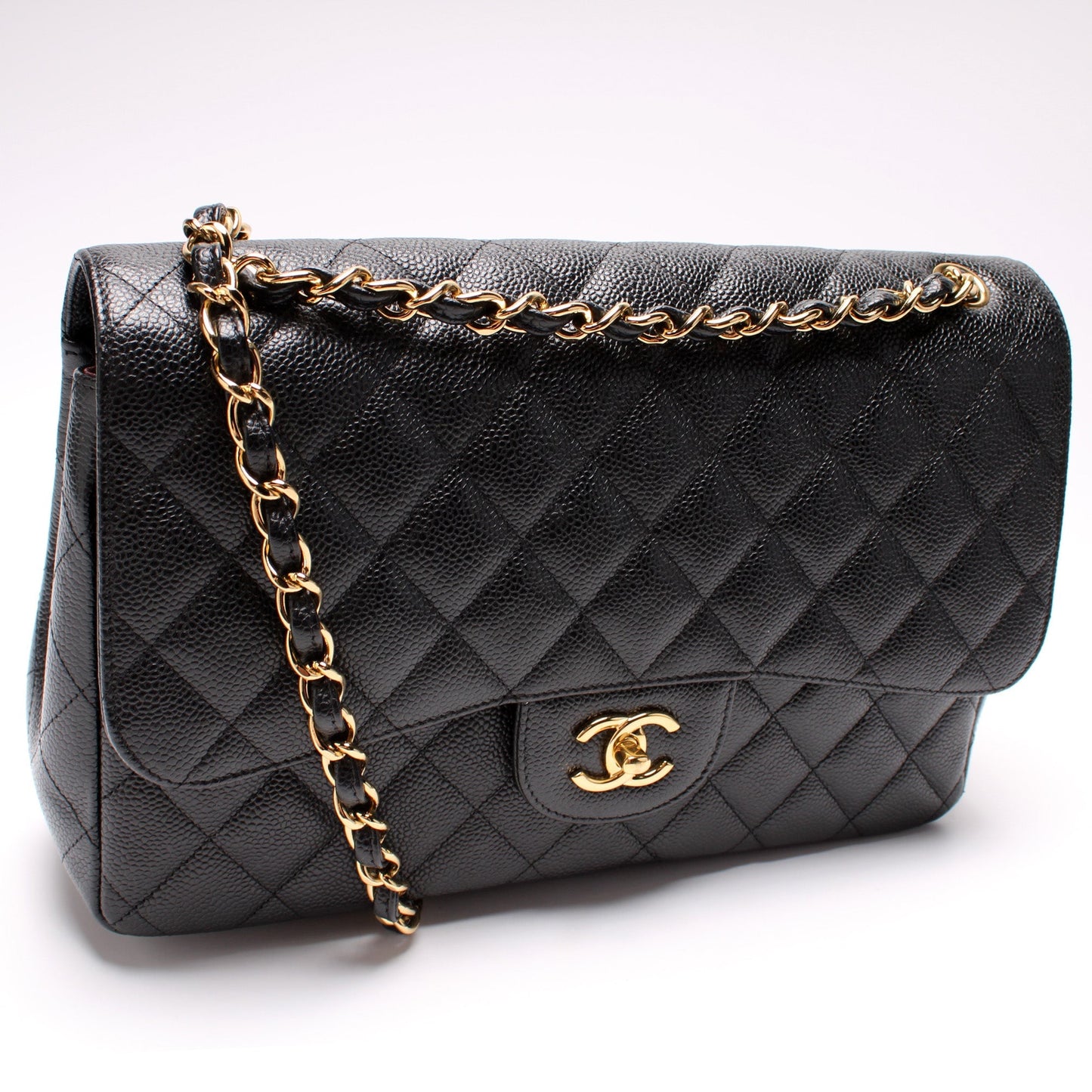 Chanel Classic Flap Jumbo Caviar 15M Handbag