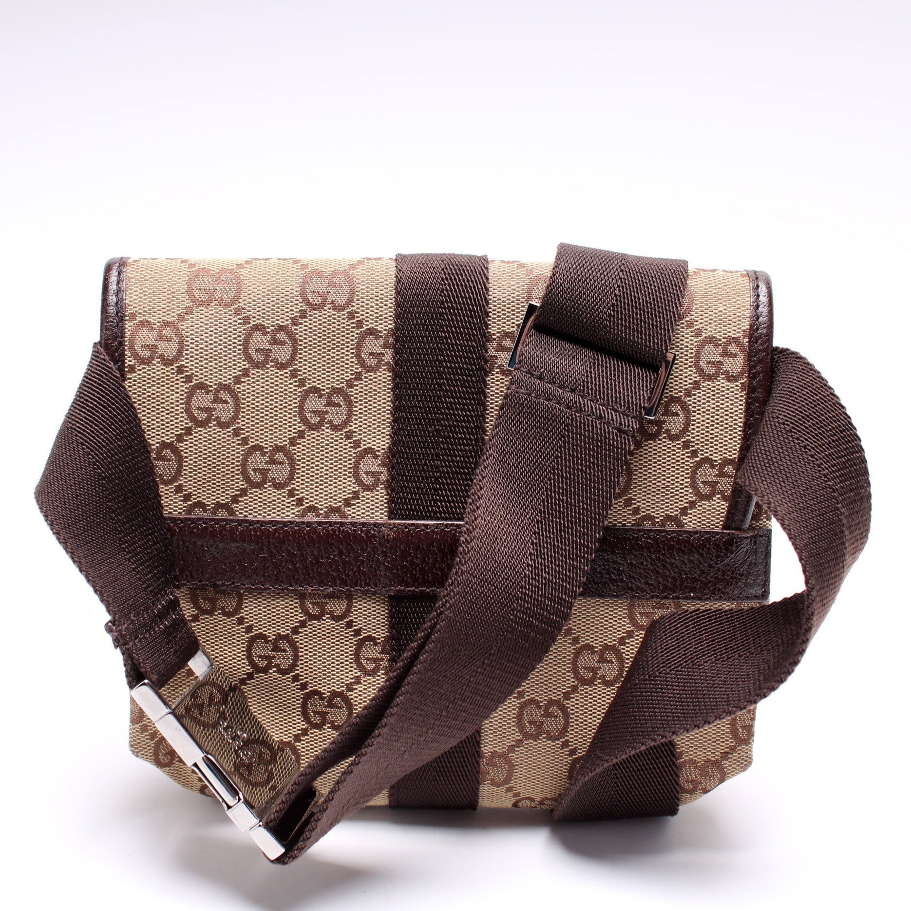 Gucci GG Buckle Belt Canvas Small Accessory