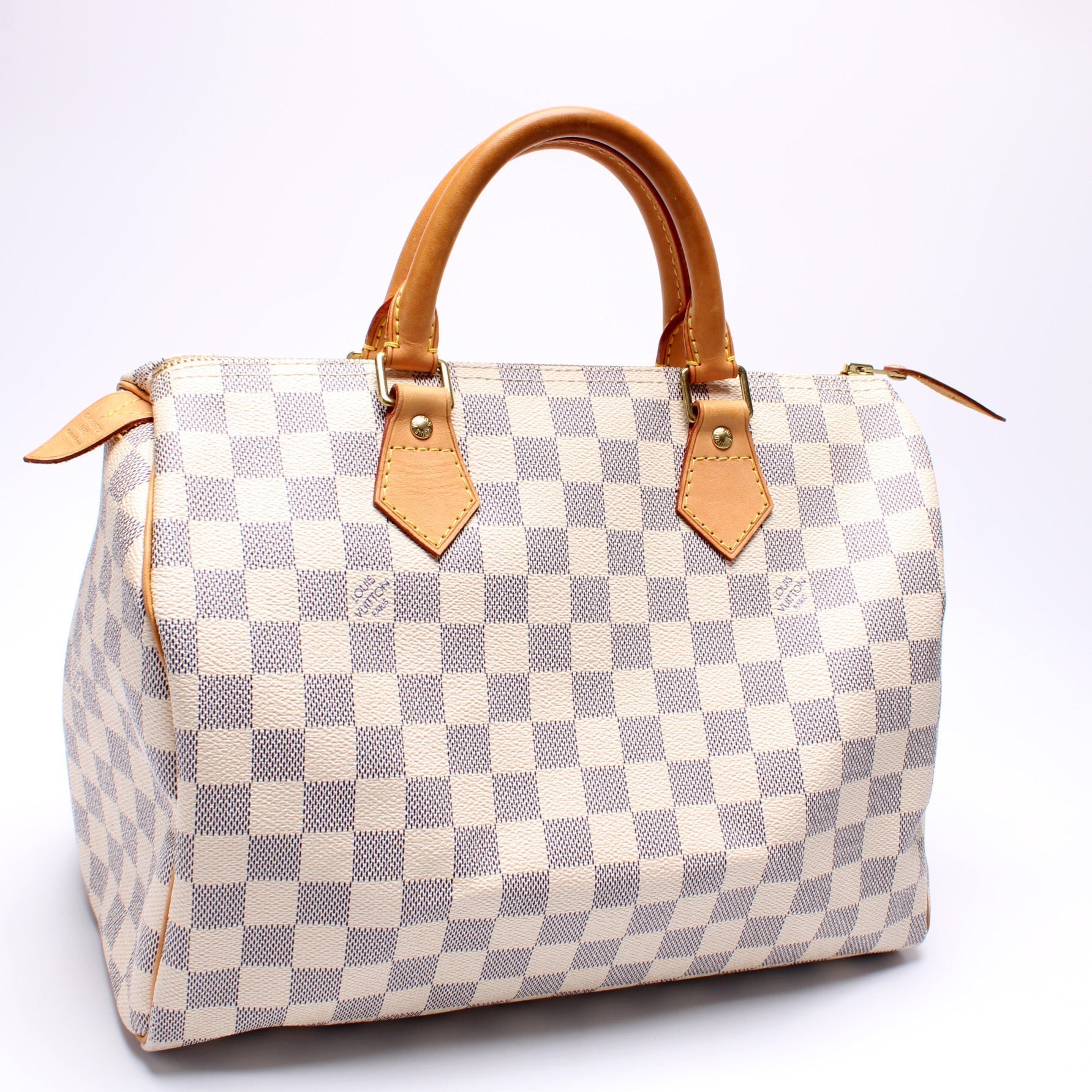 Louis Vuitton Speedy 30 Azur Damier Handbag Azur 11