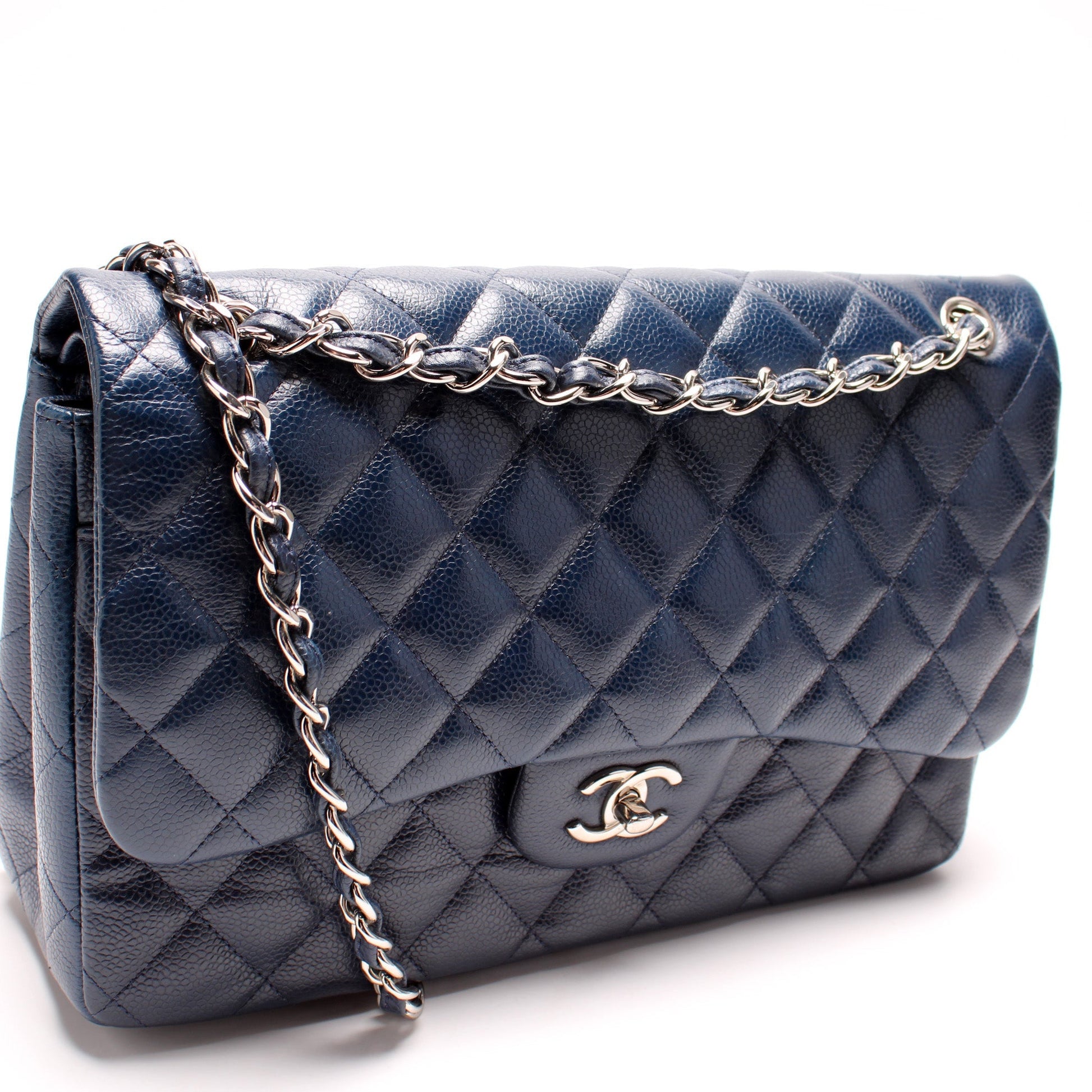 Chanel Classic Flap Jumbo Caviar 15M Handbag 15M 3