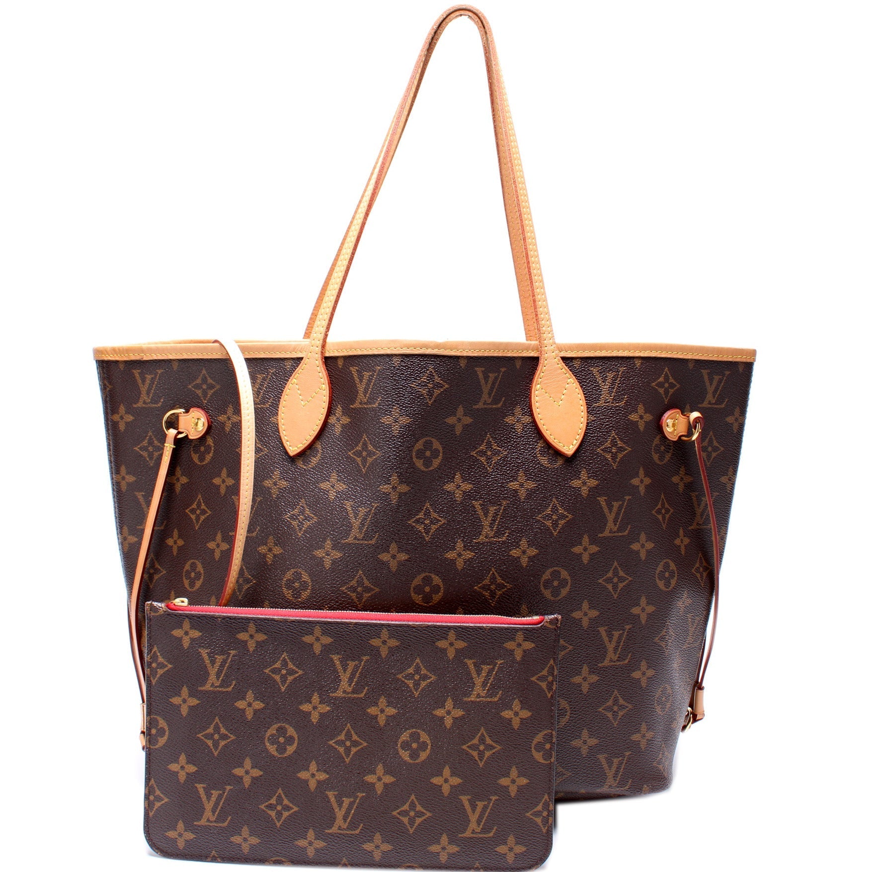 Louis Vuitton Neverfull MM W Monogram Wallet Case Monogram 22
