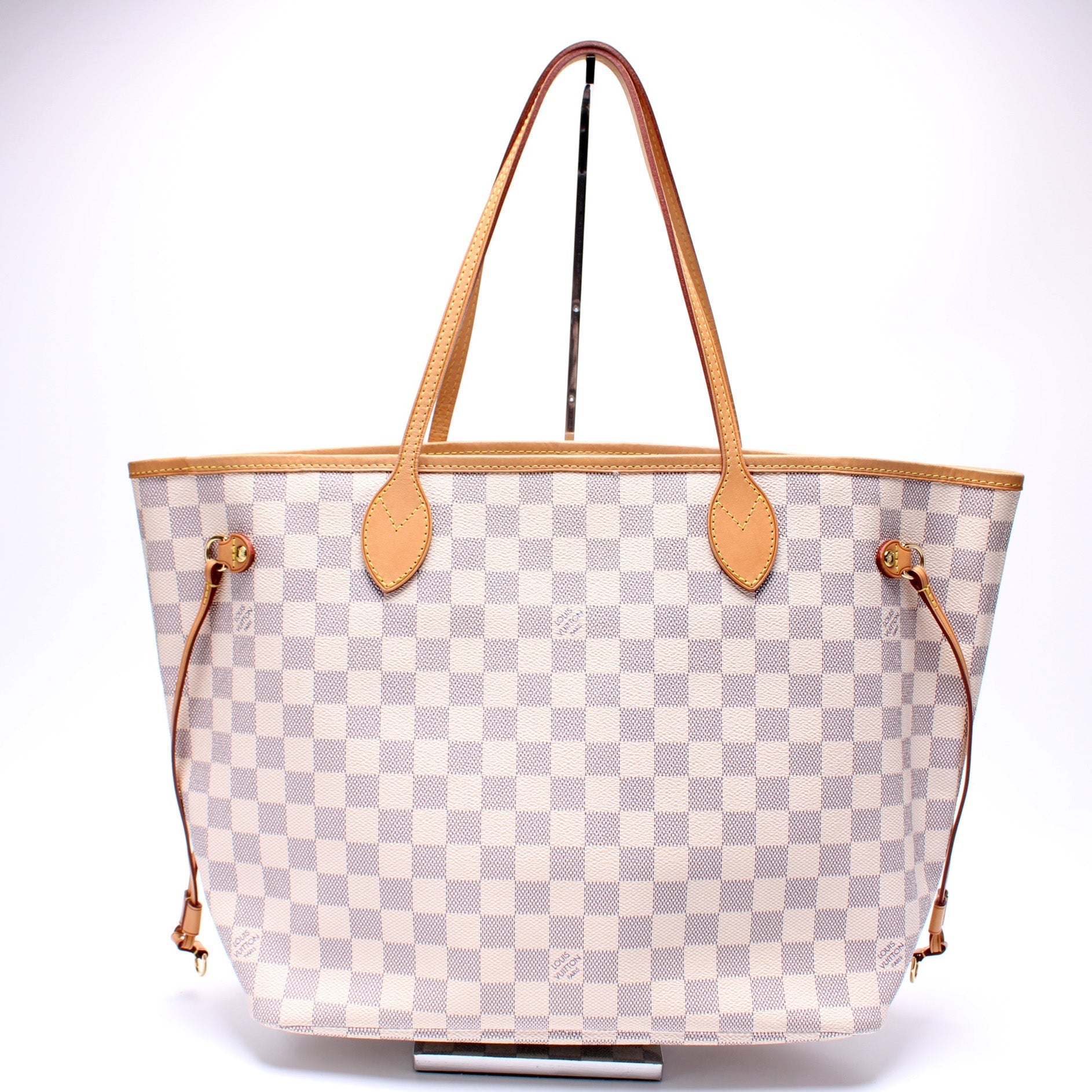 Louis Vuitton Neverfull MM Azur Damier Tote Bag Azur 3