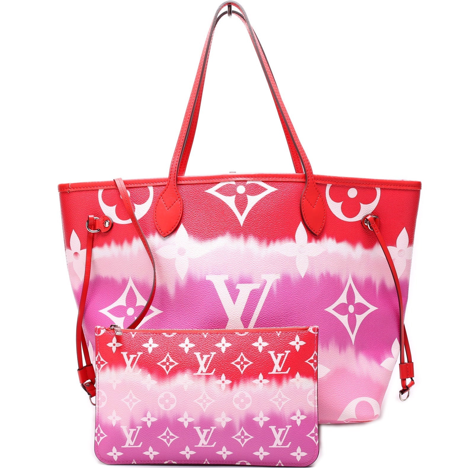 Louis Vuitton Neverfull MM W Escale Monogram Wallet Case