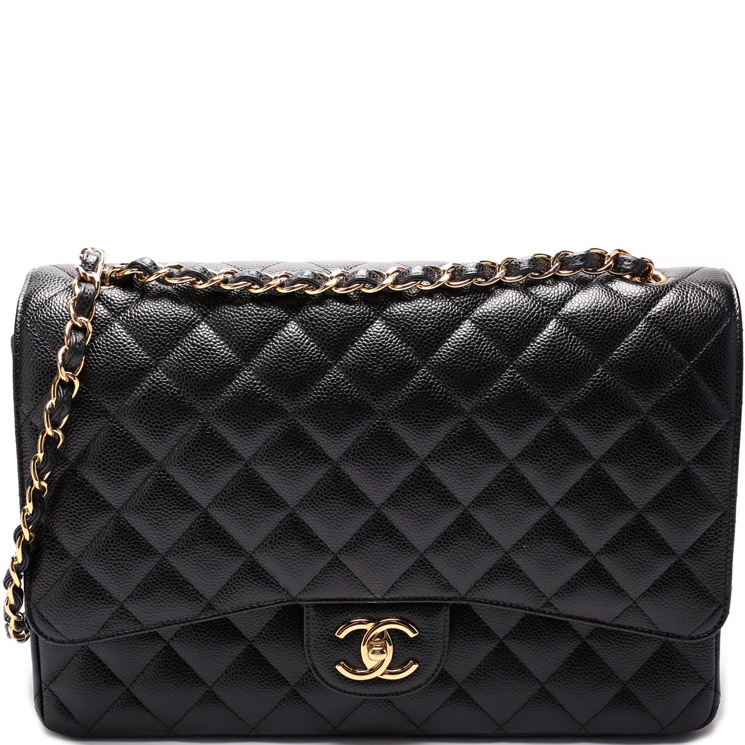 Chanel Classic Flap Maxi Caviar Handbag