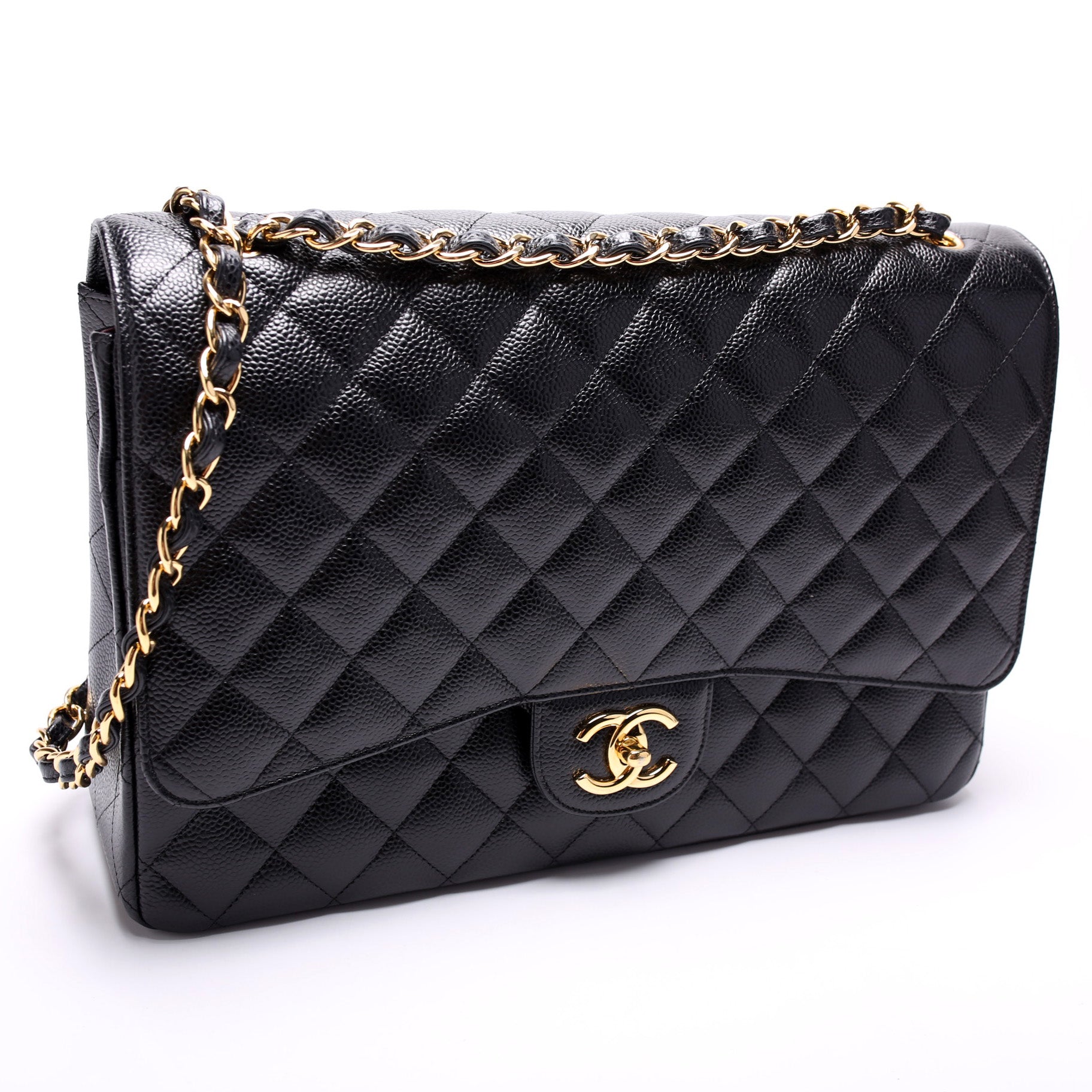 Chanel Classic Flap Maxi Caviar Handbag