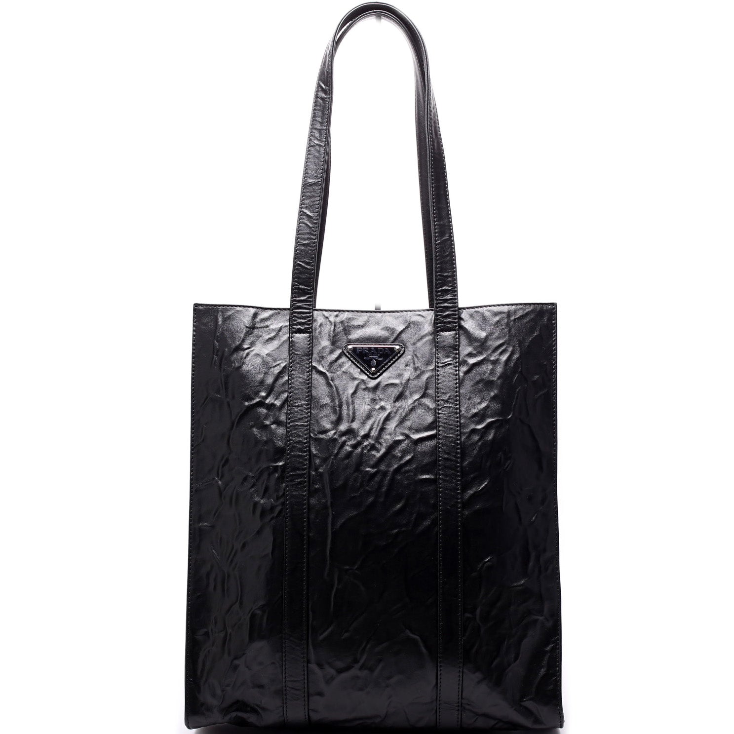 Prada Antique Tote Bag Leather