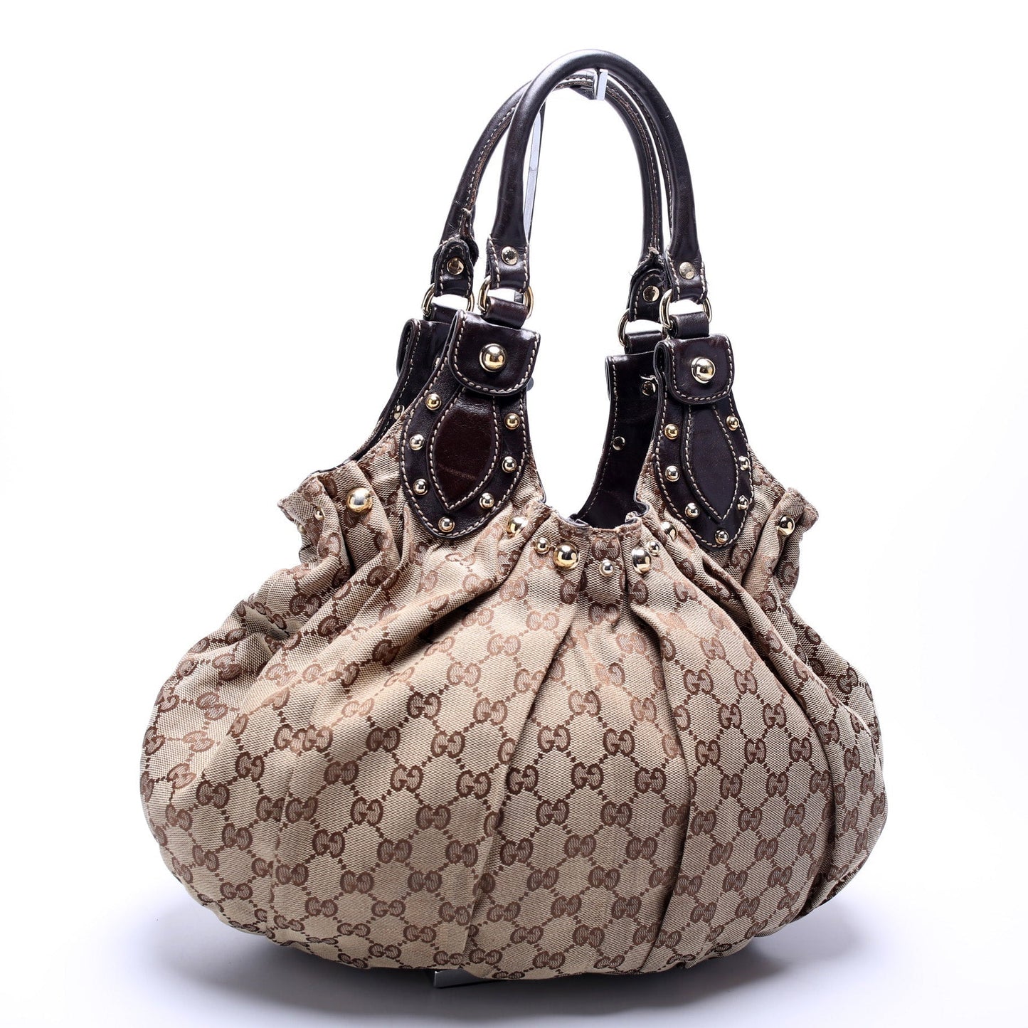 Gucci GG Studded Pelham Canvas Medium Travel Bag