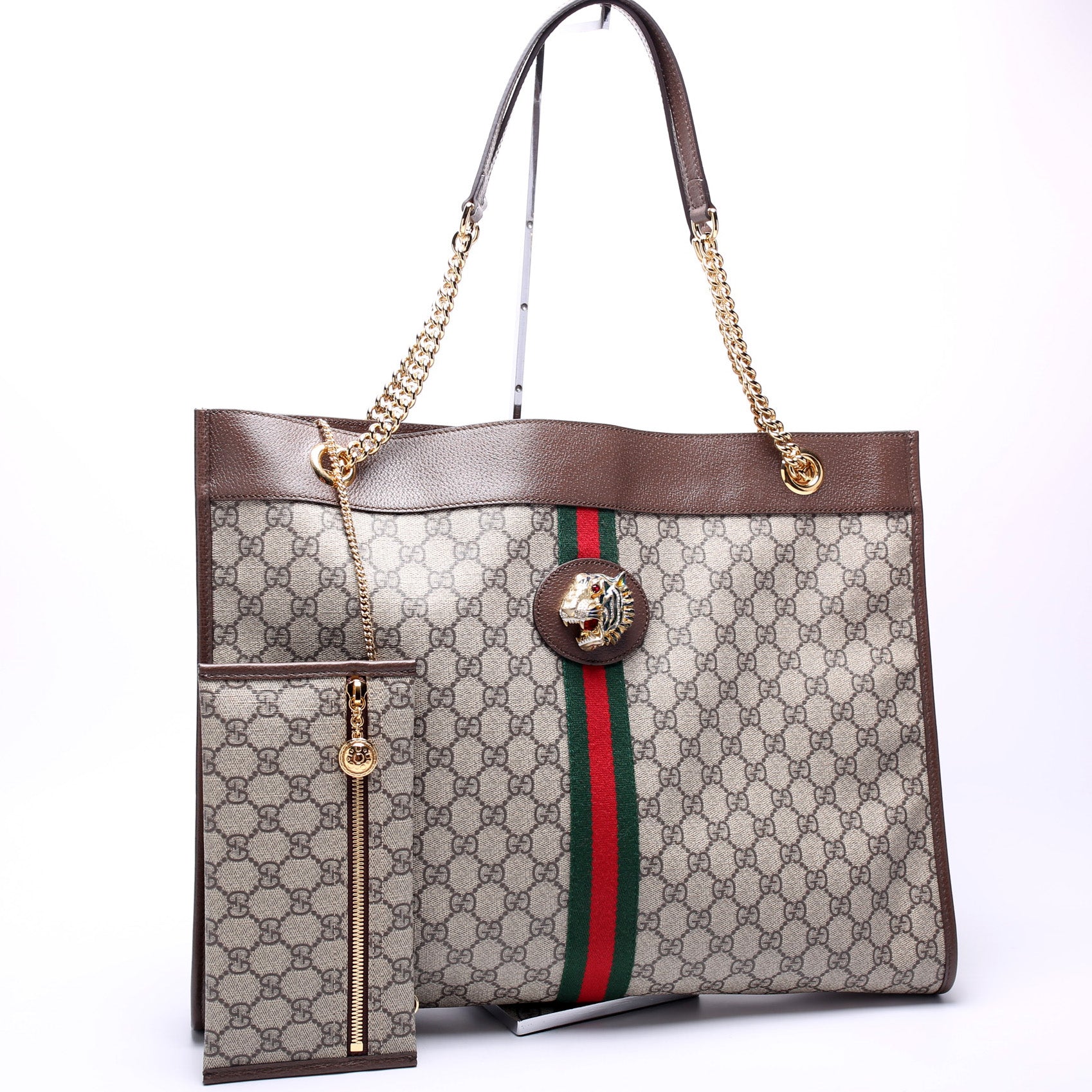 Gucci GG Supreme Rajah Tote Bag Tote 4