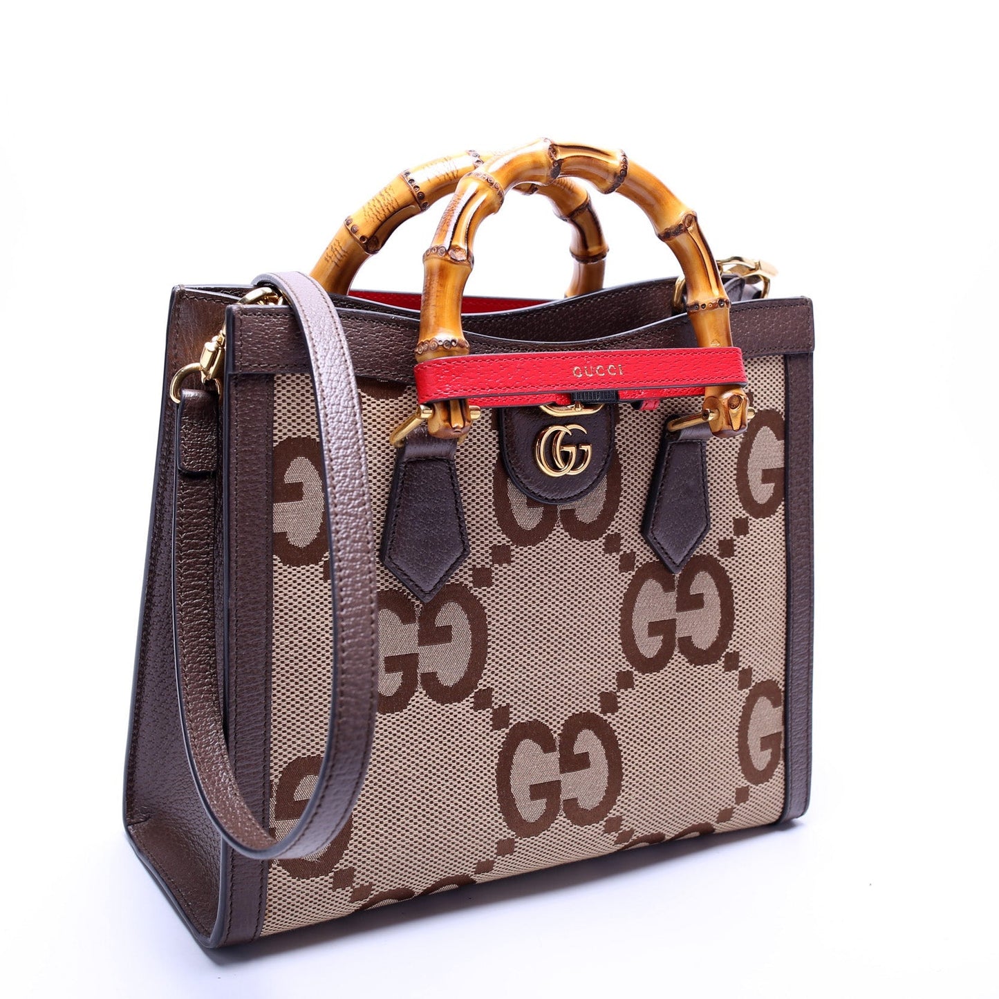 Gucci Jumbo GG Diana Canvas Small Tote Bag Tote 1