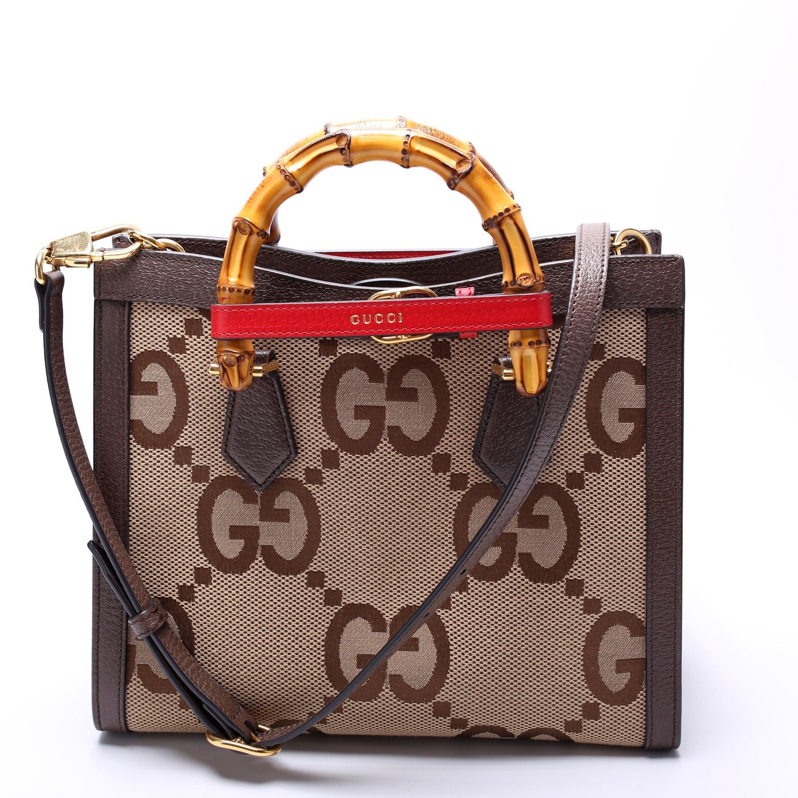 Gucci Jumbo GG Diana Canvas Small Tote Bag Tote 1