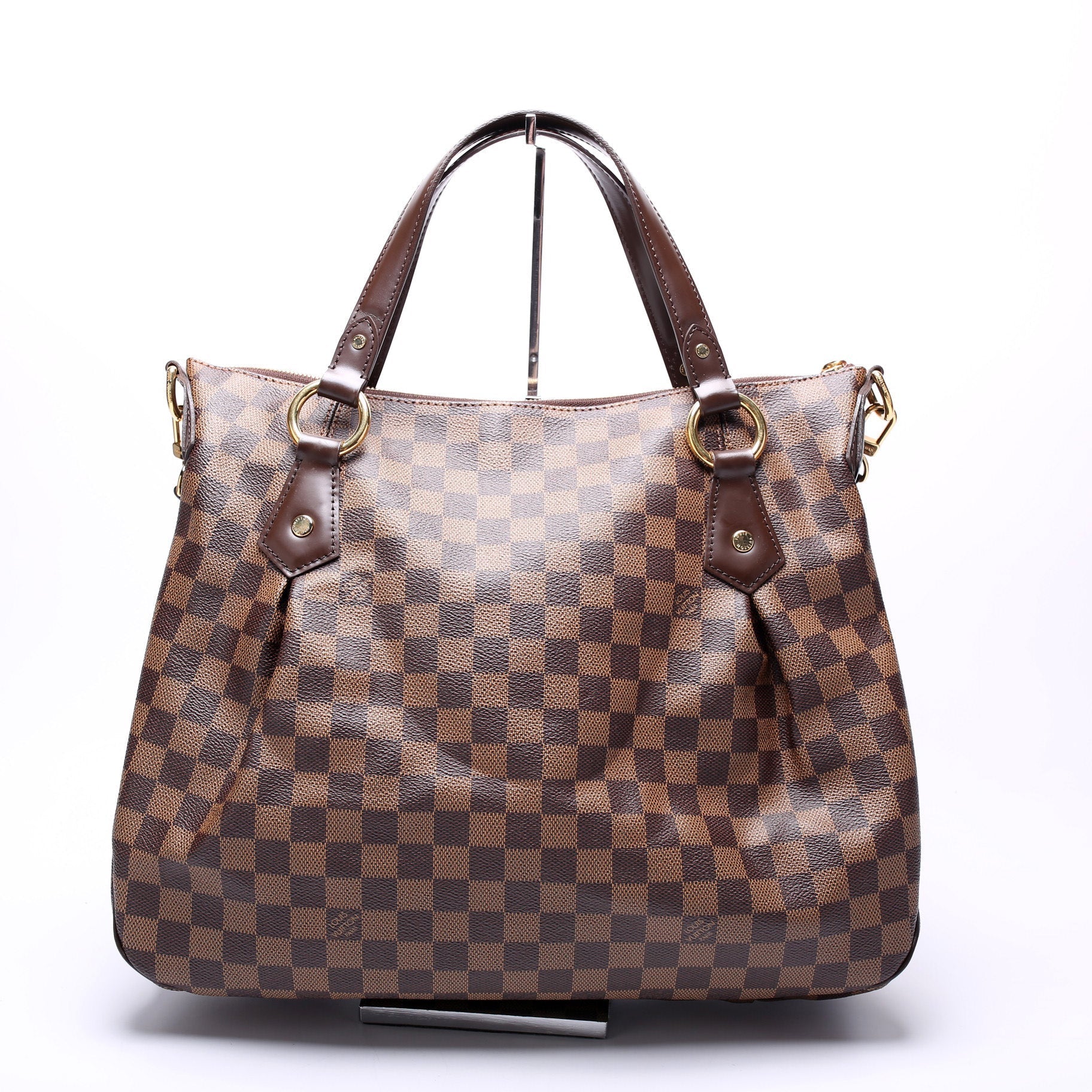 Louis Vuitton Evora MM Ebene Damier Handbag Ebene 3