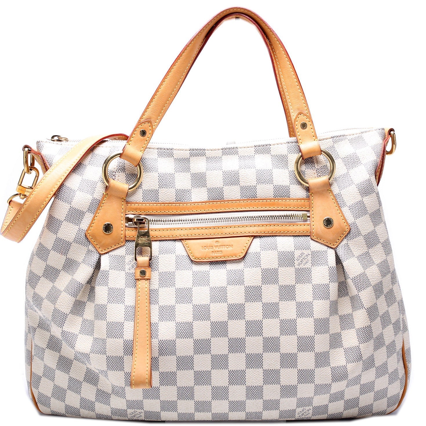 Louis Vuitton Evora MM Azur Damier Handbag Azur 8