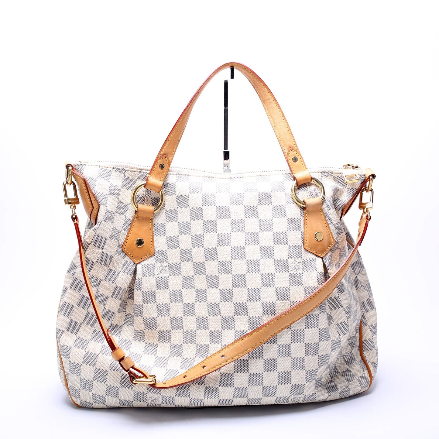 Louis Vuitton Evora MM Azur Damier Handbag Azur 8