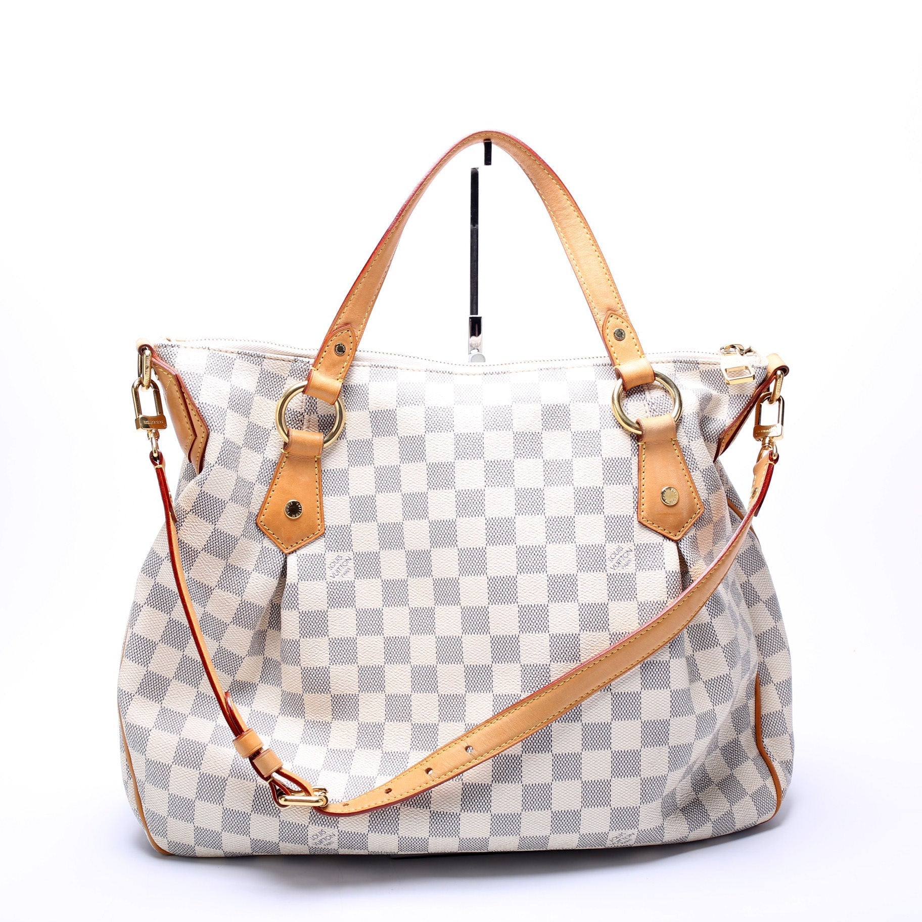 Louis Vuitton Evora MM Azur Damier Handbag Azur 8