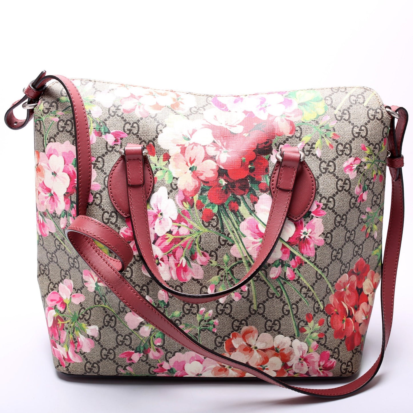 Gucci GG Blooms Fold Over Tote Bag Tote 1
